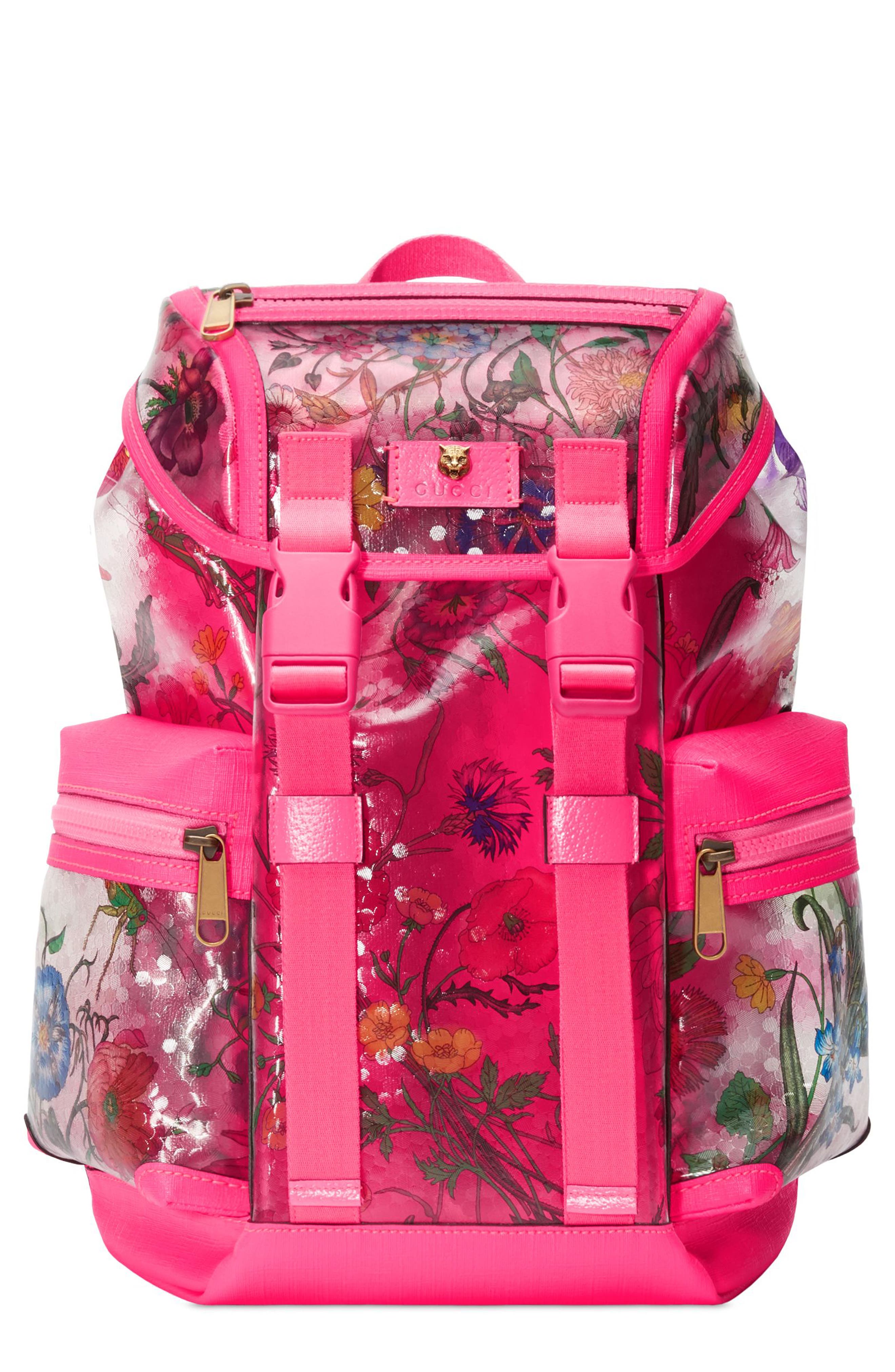 gucci backpack flowers