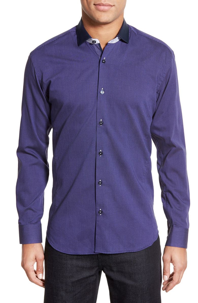 Maceoo 'Classic' Trim Fit Long Sleeve Sport Shirt | Nordstrom