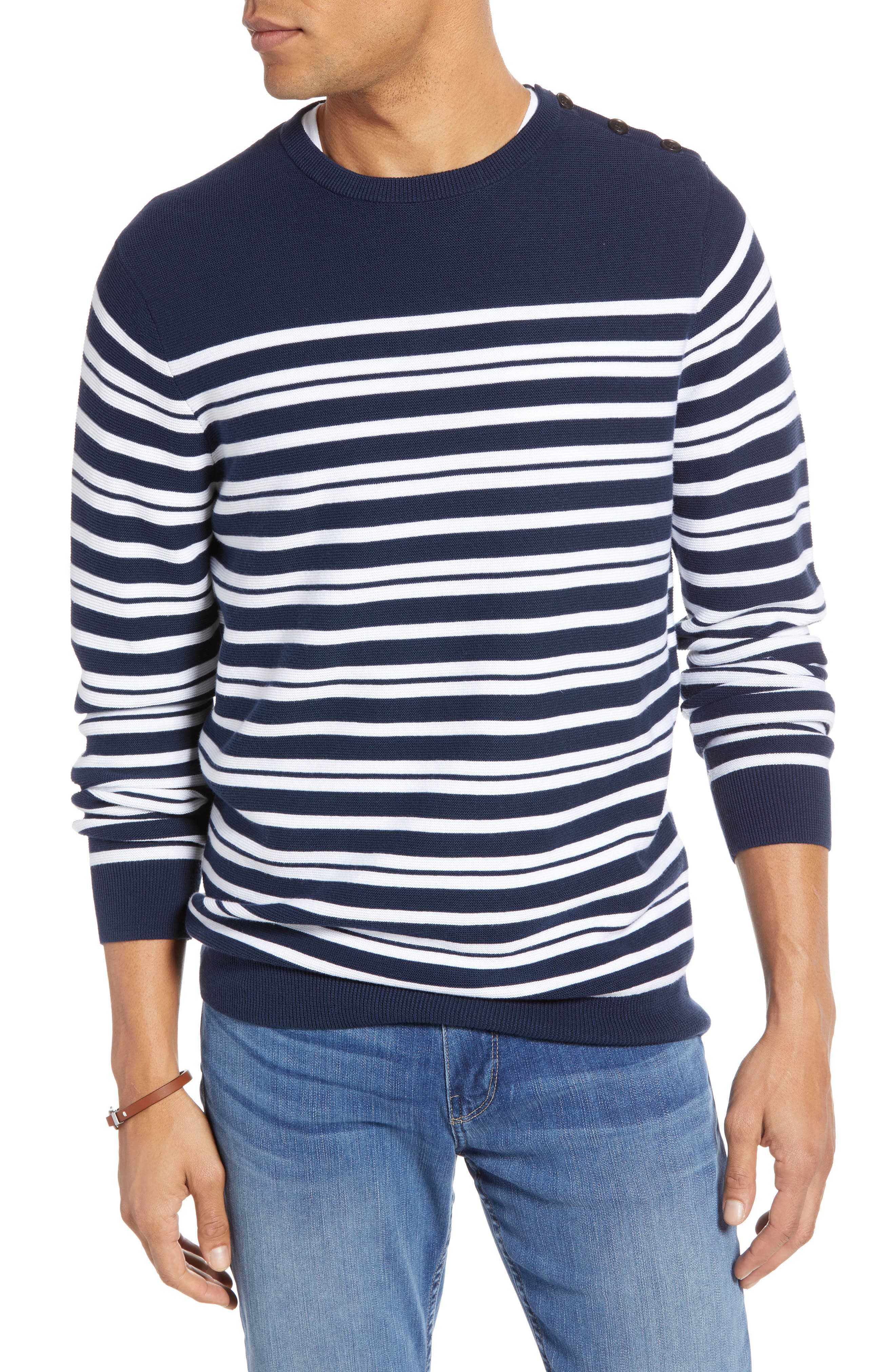 1901 Stripe Crewneck Sweater