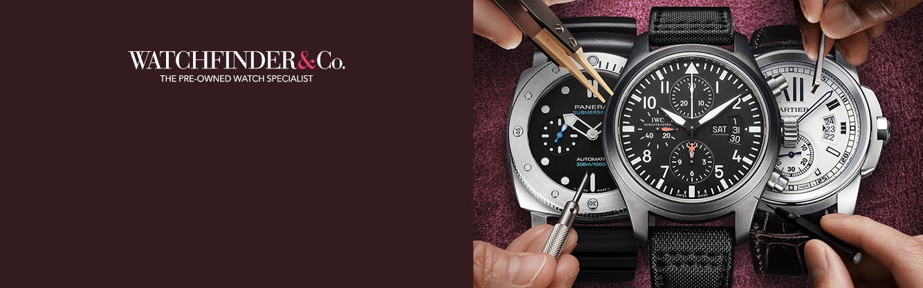 Three pre-owned luxury watches.