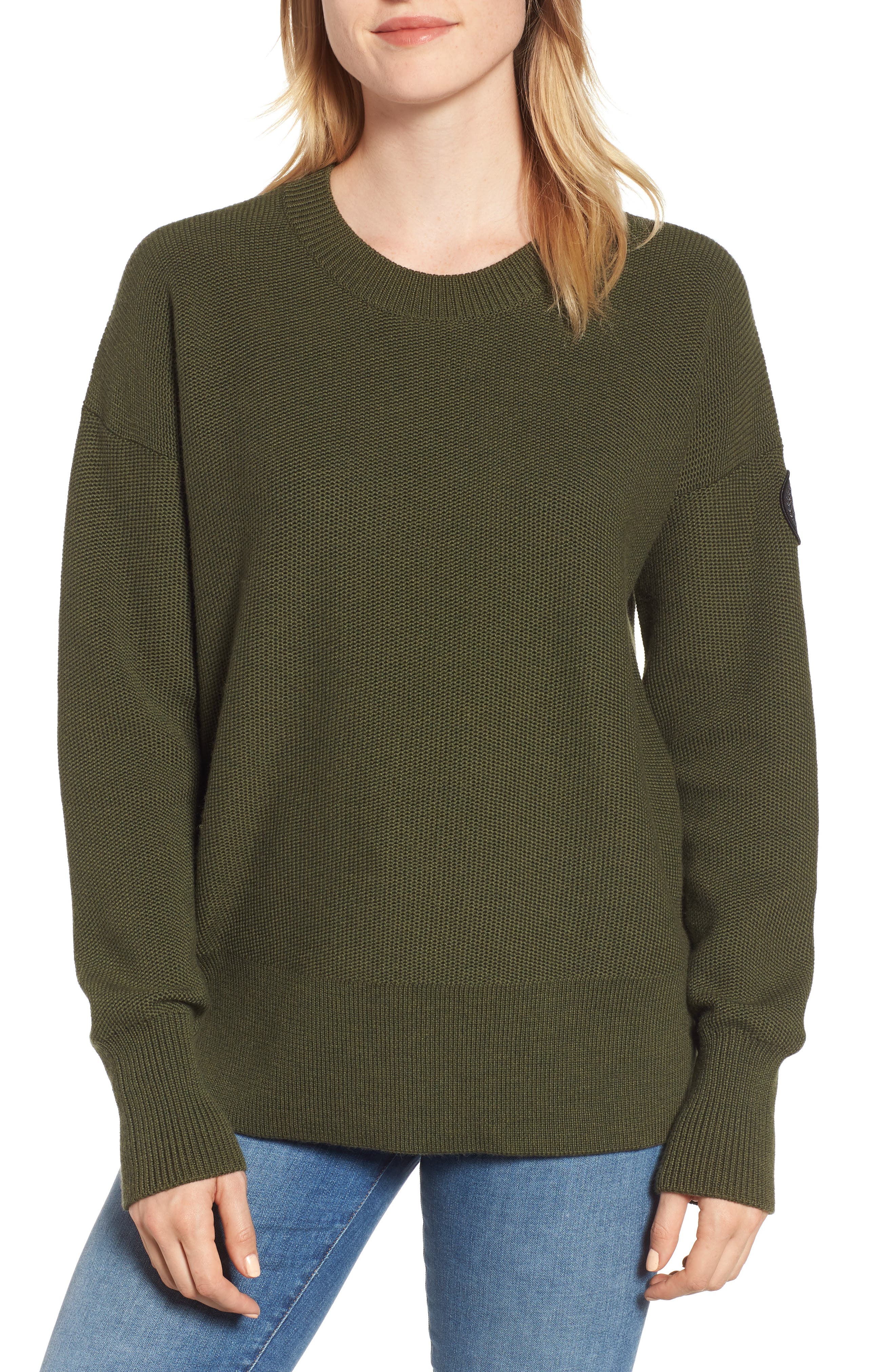 Canada Goose Aleza Merino Wool Sweater, (6-8) - Green