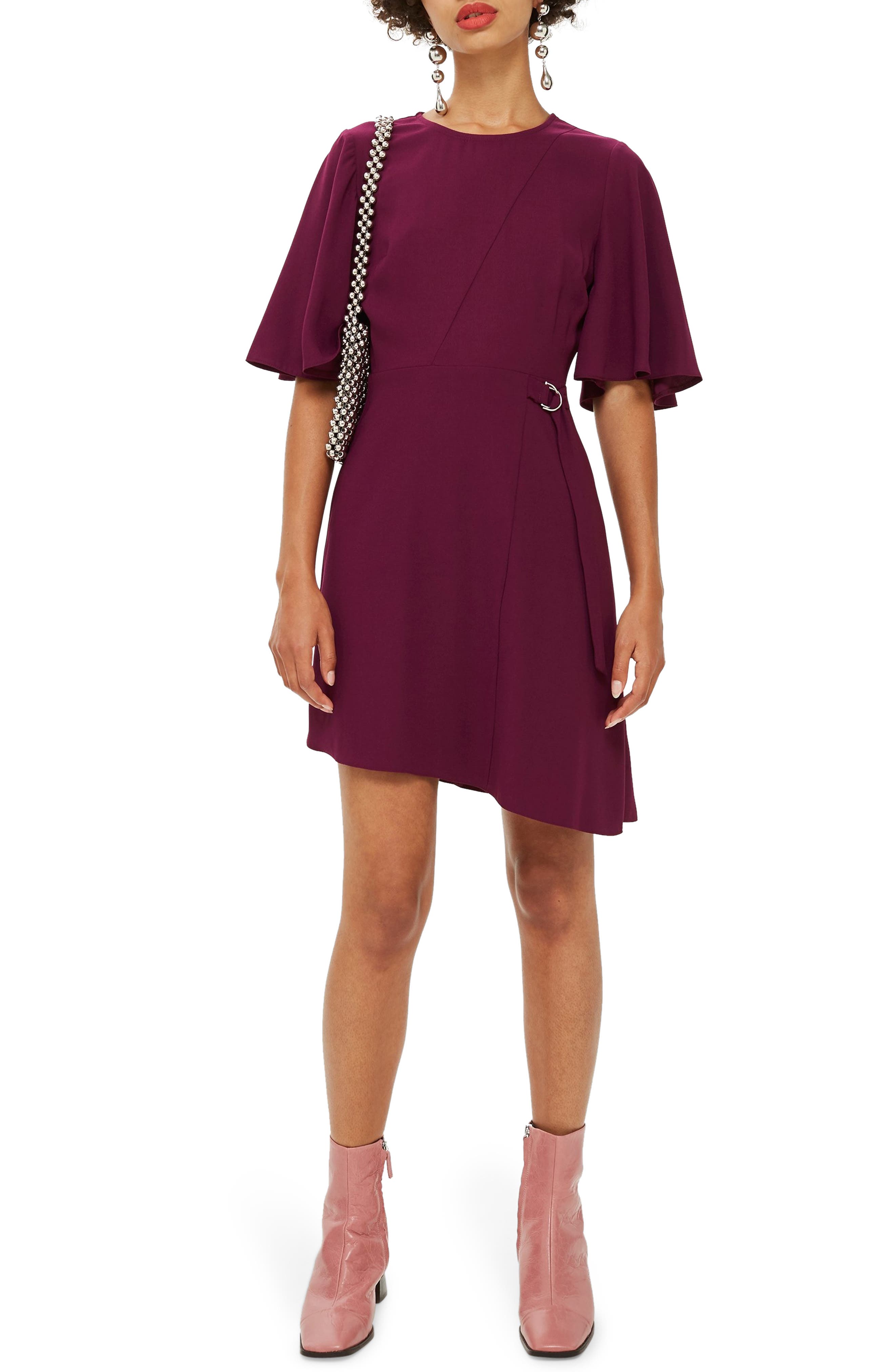 Topshop Cutabout Minidress, US (fits like 0) - Purple