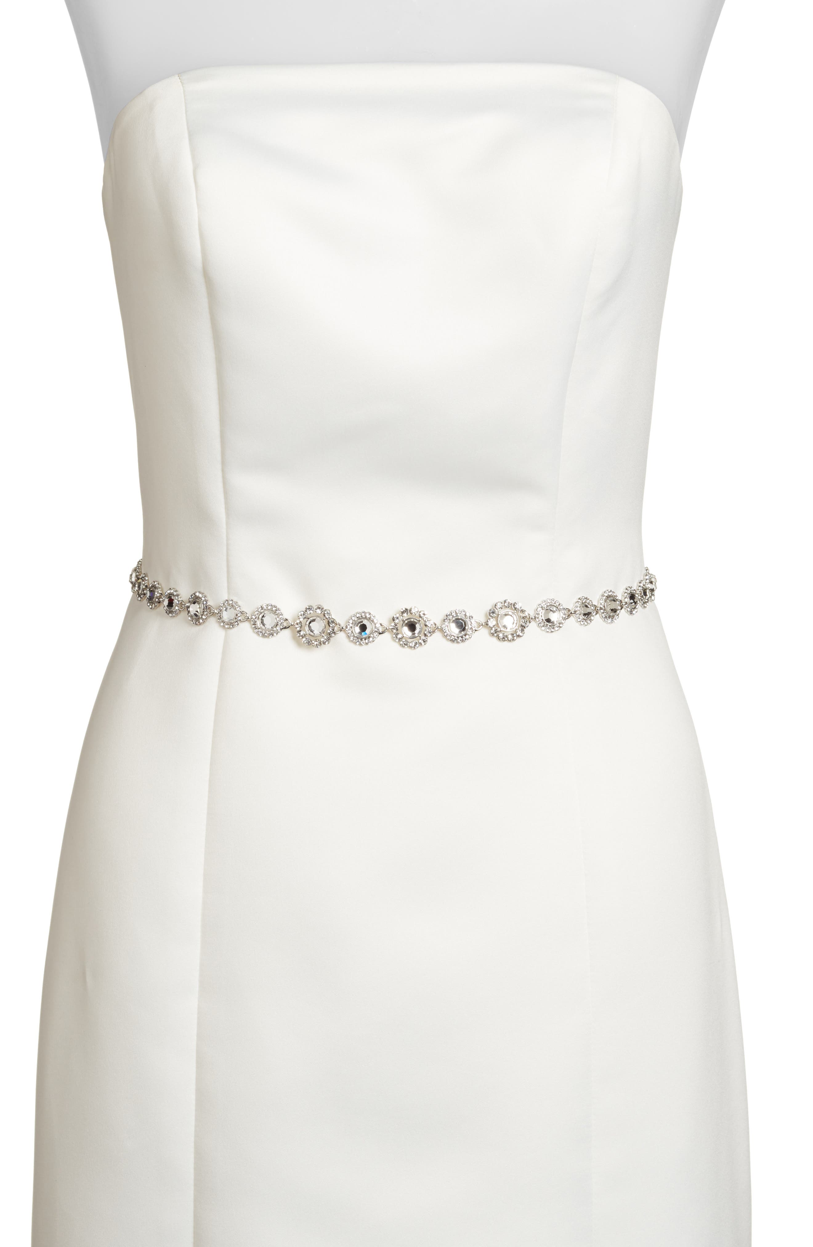 Kate Spade New York Crystal Bridal Belt, Silver