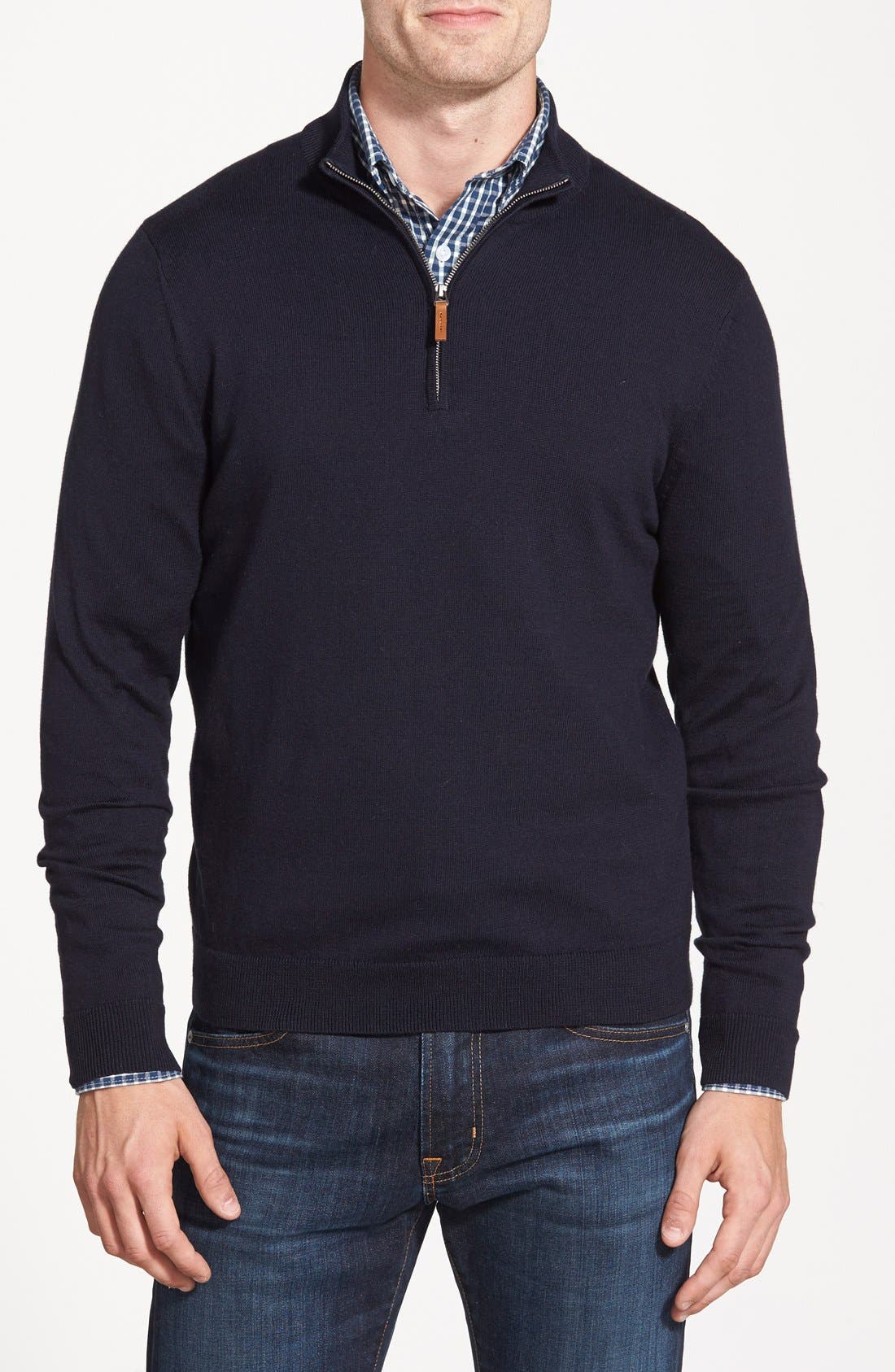 Big & Tall Nordstrom Shop Quarter Zip Sweater