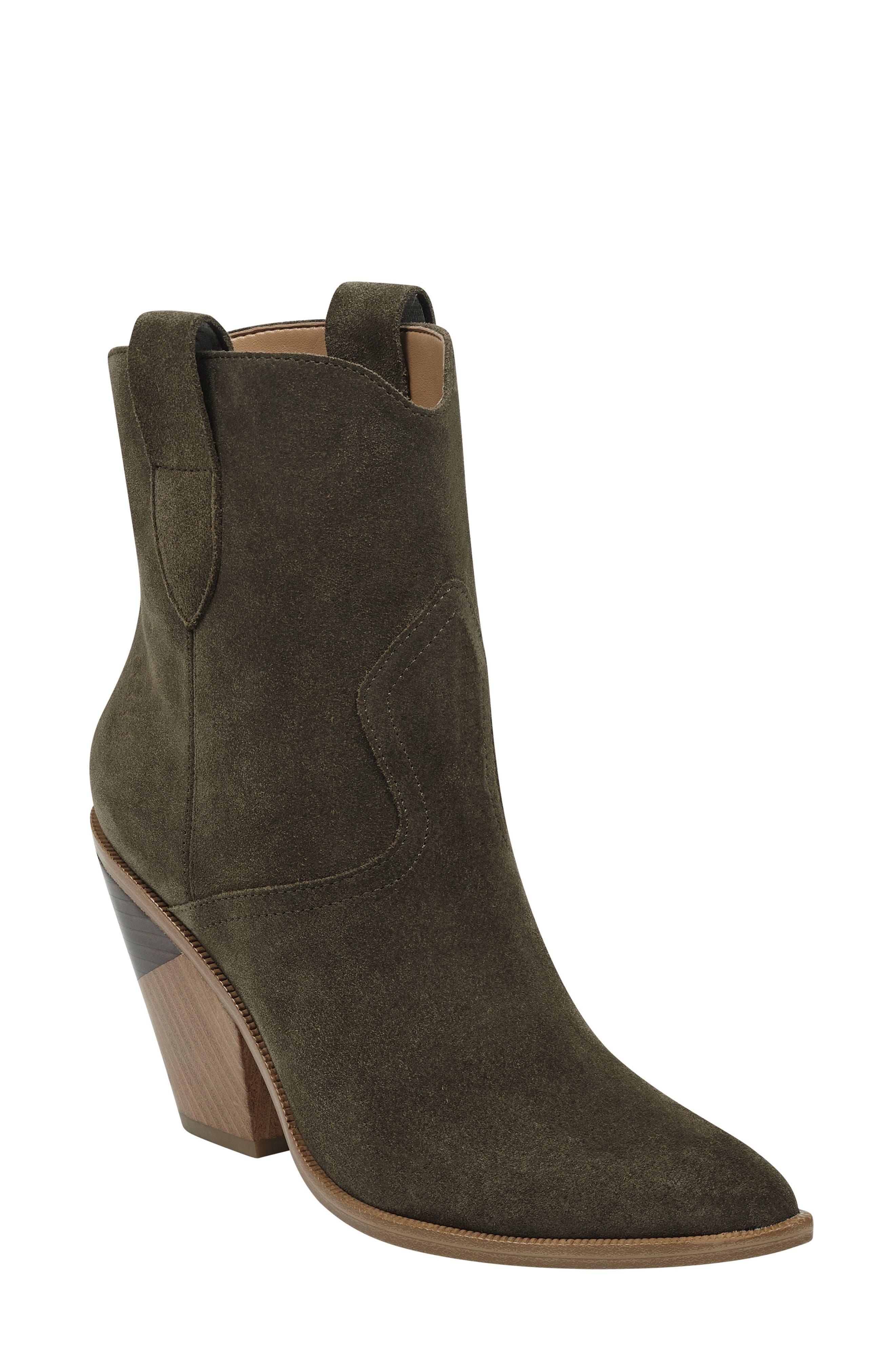 Marc Fisher Ltd Sobina Western Bootie, Green