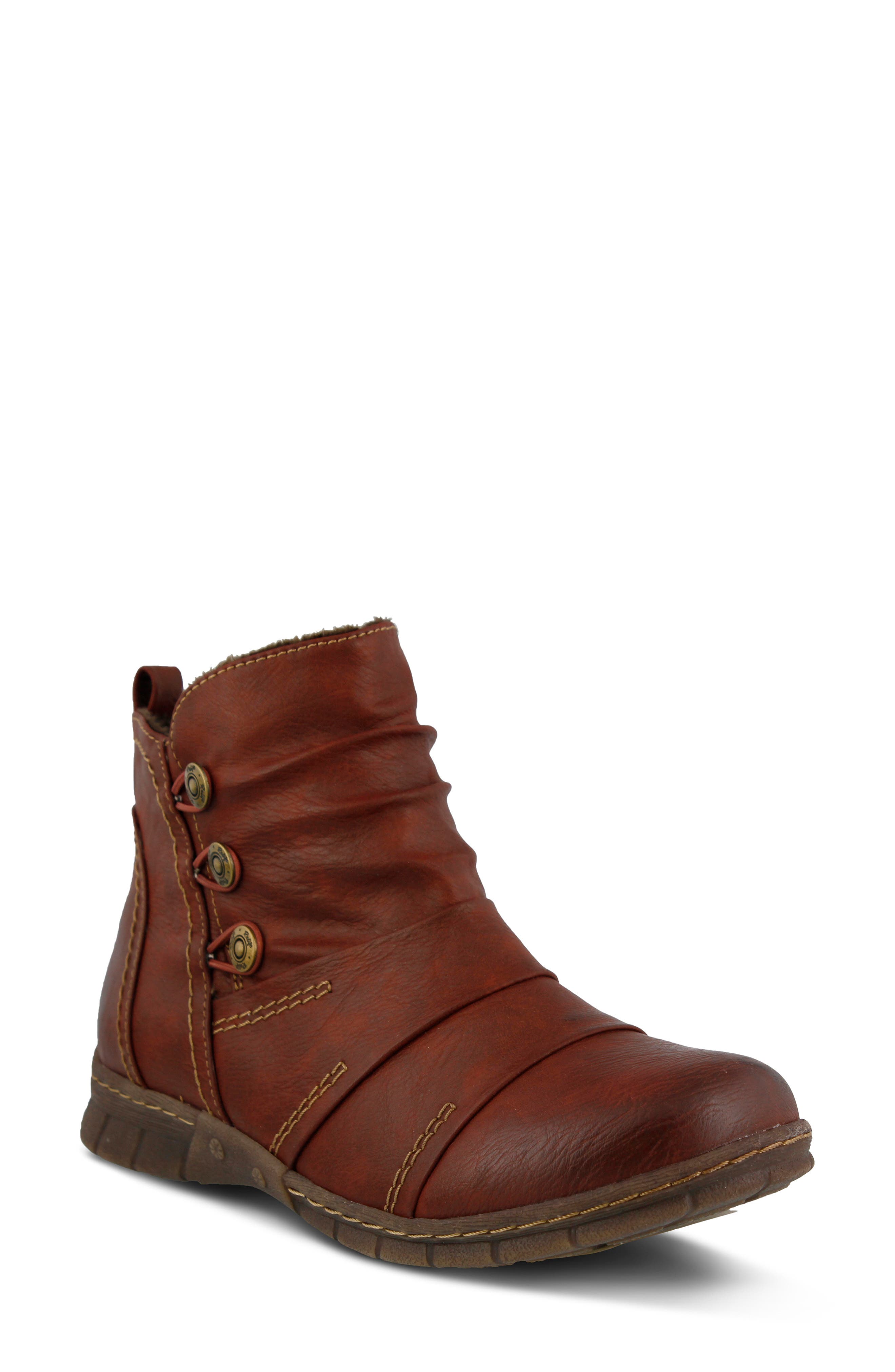 Spring Step Anatol Bootie, Red
