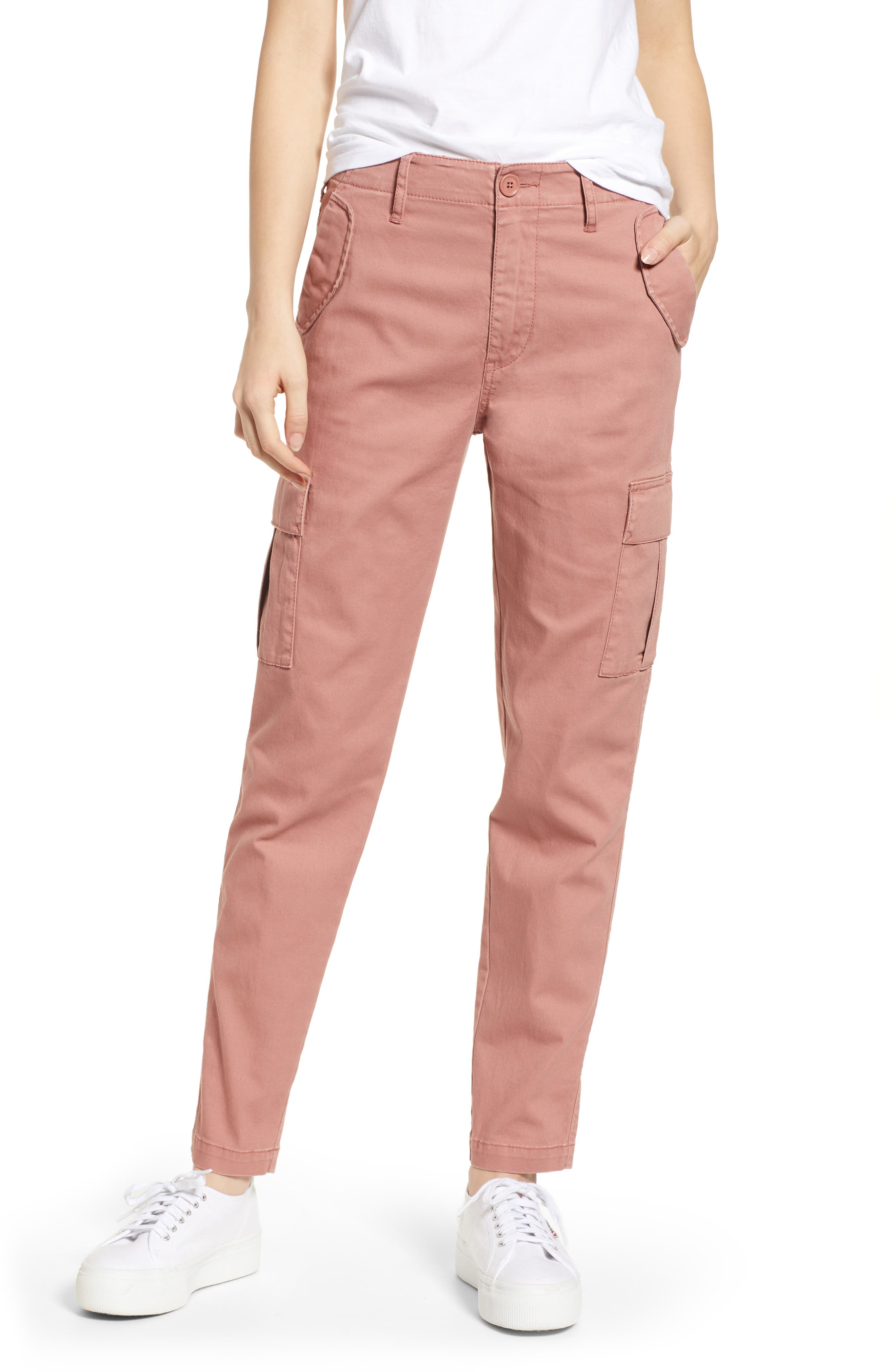 Union Bay Garner Military Cargo Pants, Pink