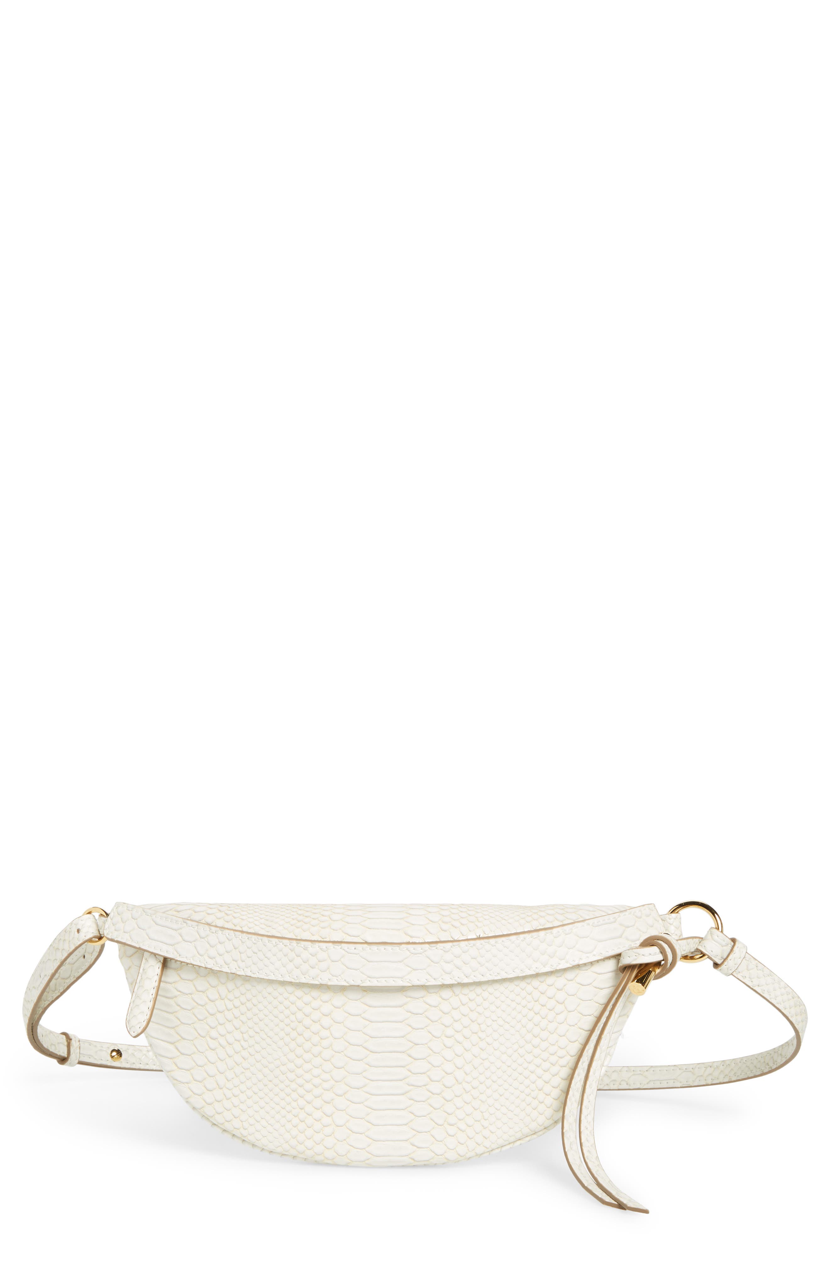 Stella Mccartney Alter Snake Faux Leather Fanny Pack - Ivory
