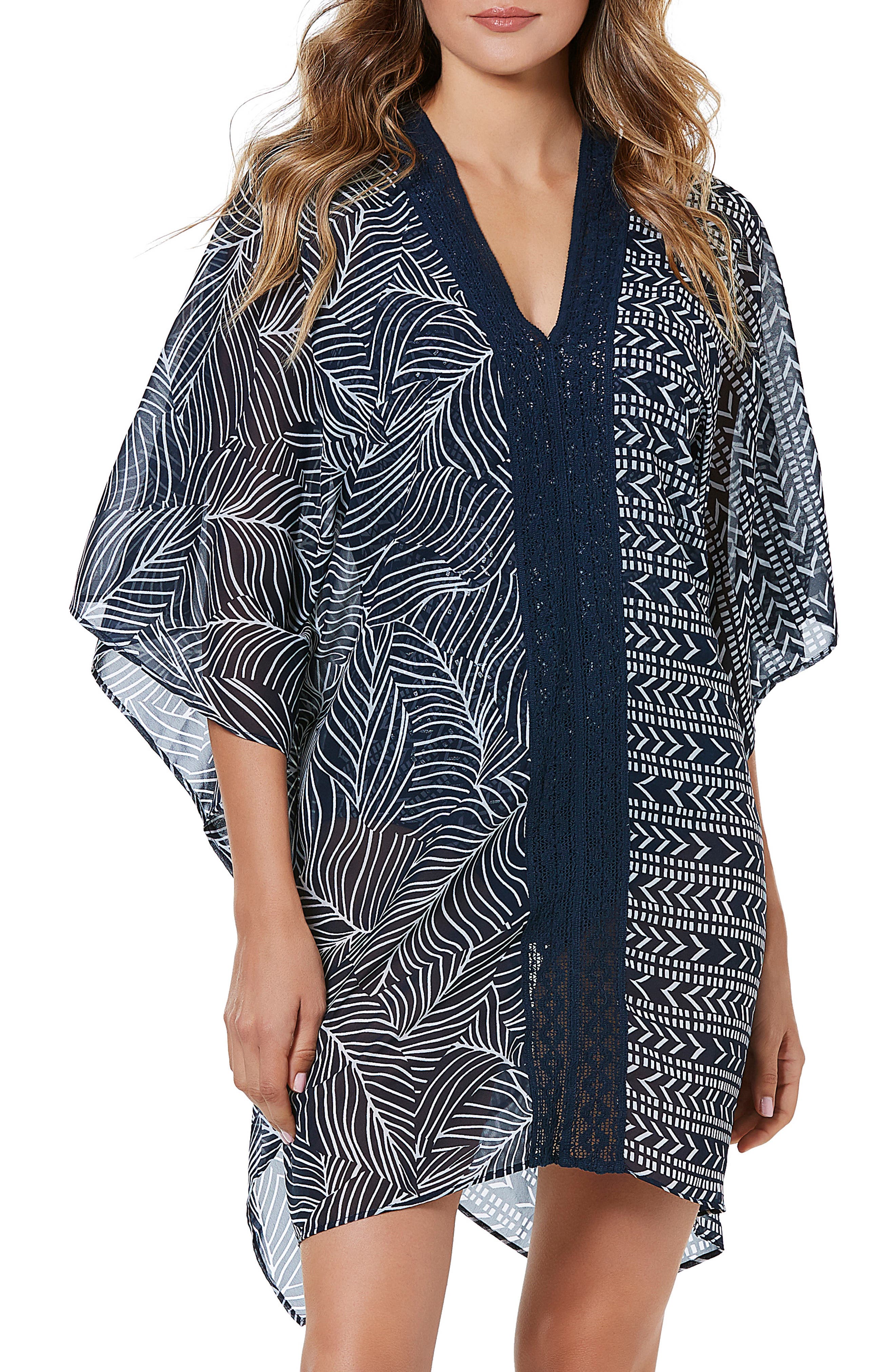 Miraclesuit Lanai Georgette Caftan, Blue
