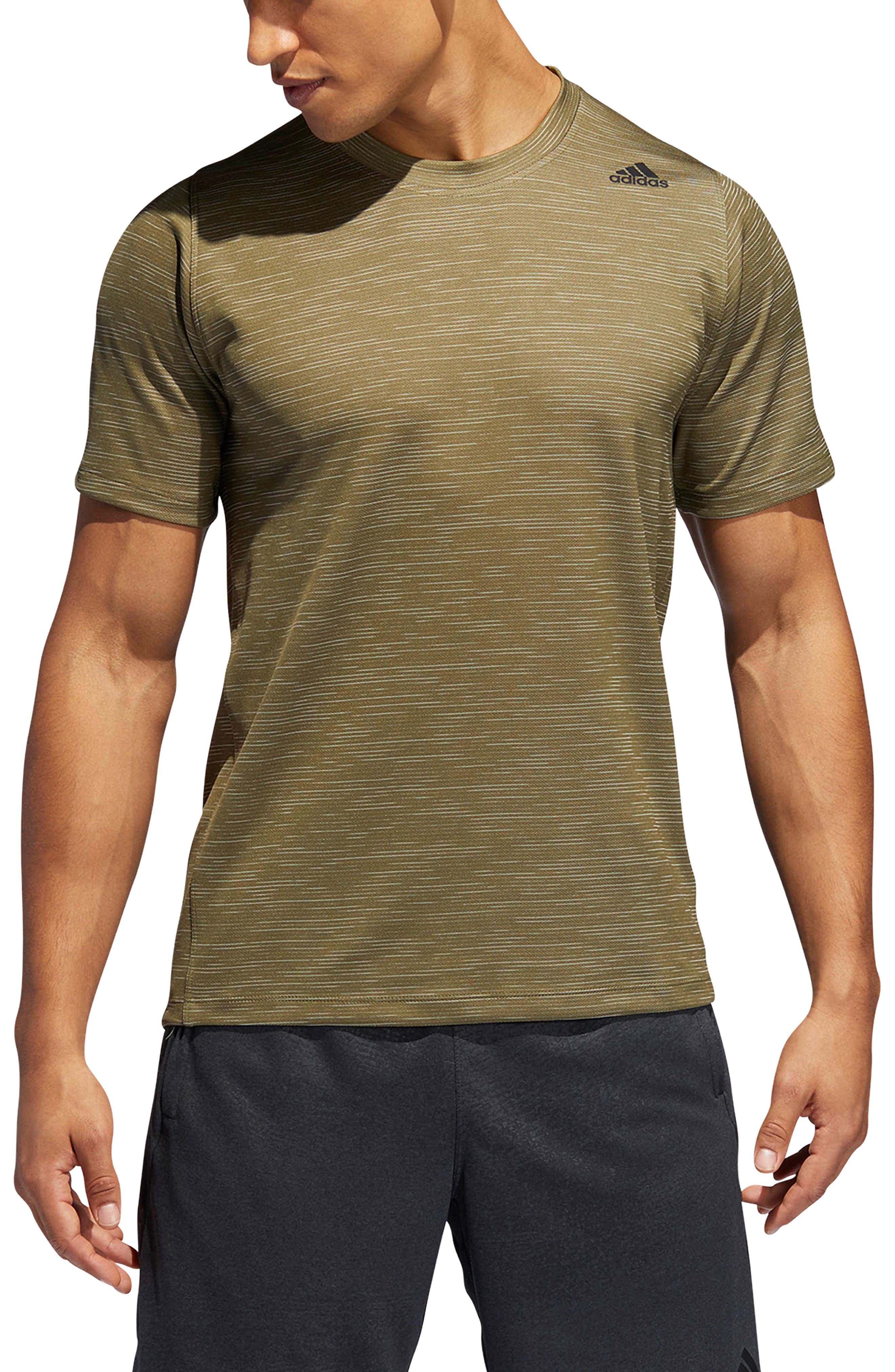 Adidas Freelift Tech Climacool Fitted T-Shirt, Green