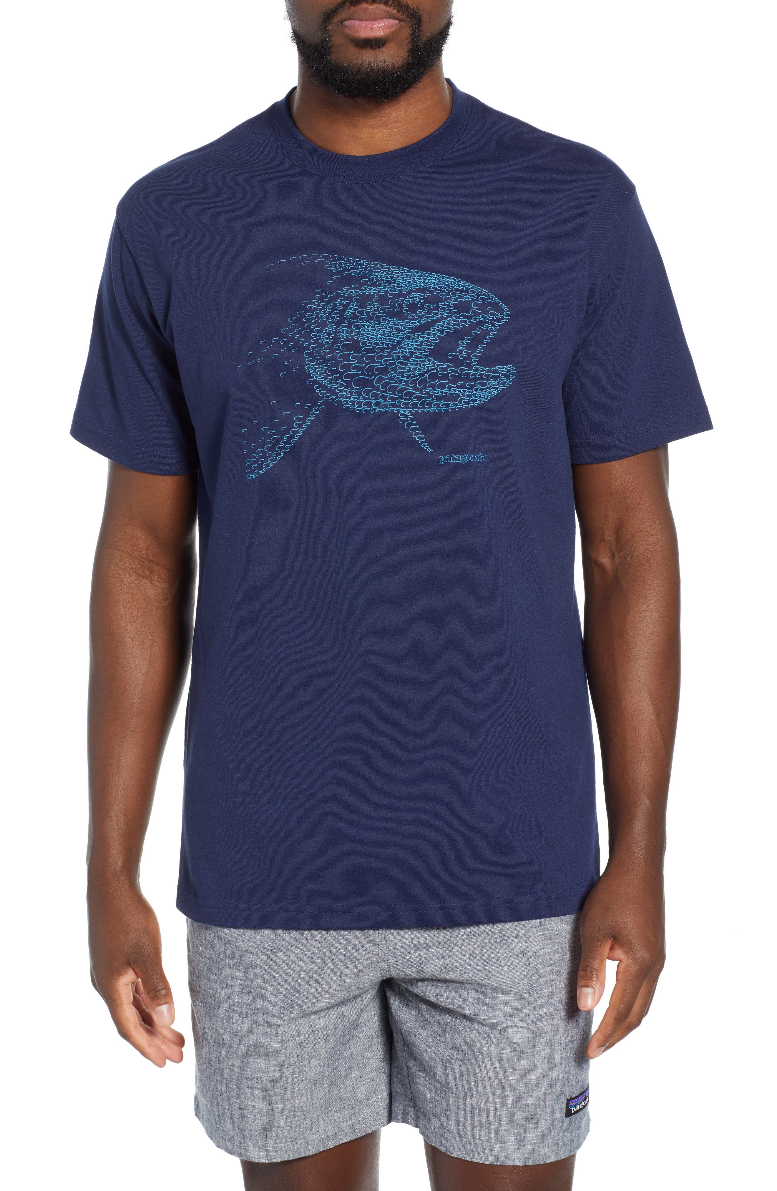 Patagonia Hooked Head Responsibili-Tee T-Shirt, Blue