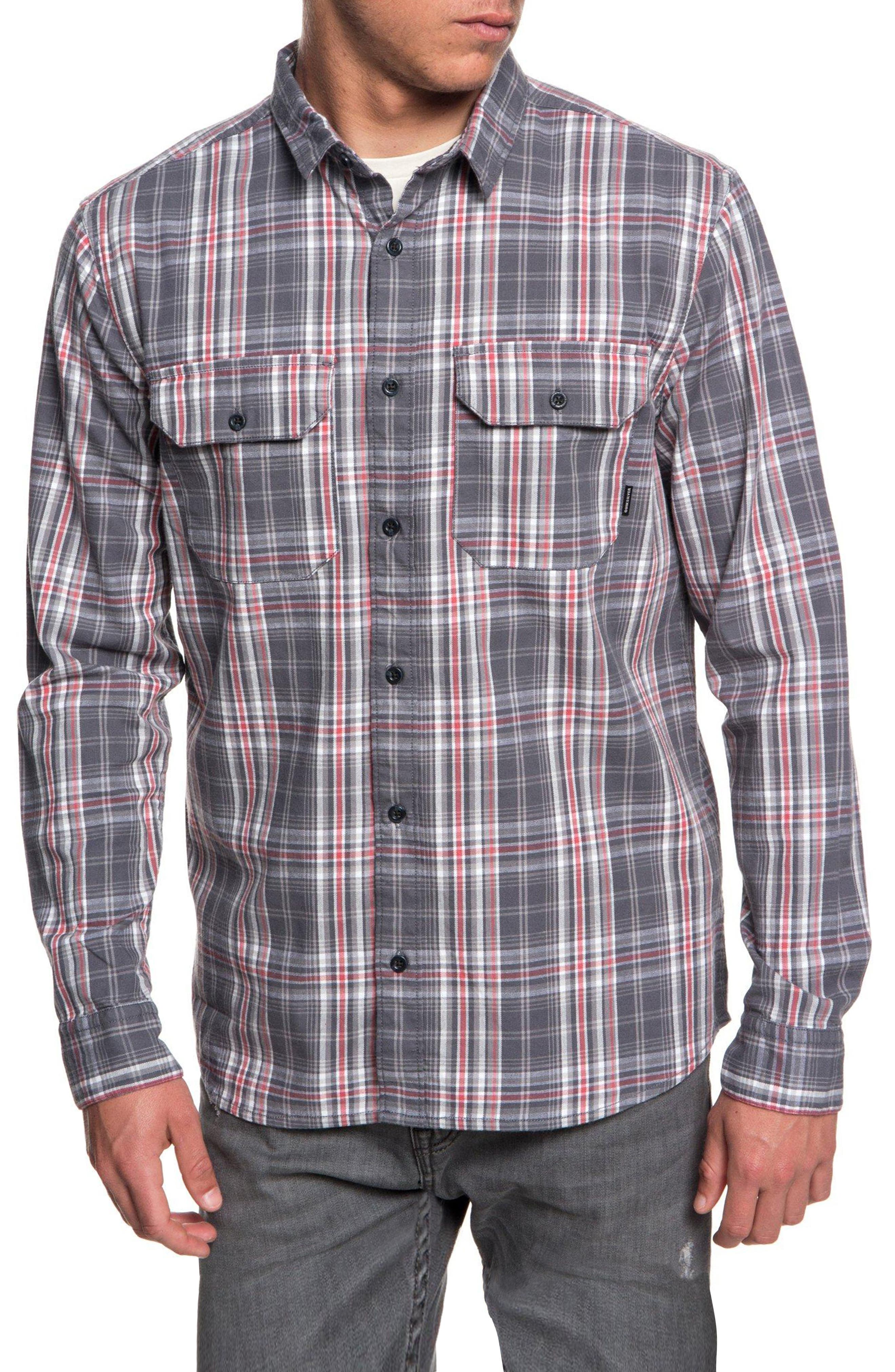 Quiksilver Fitz Sport Shirt, Grey