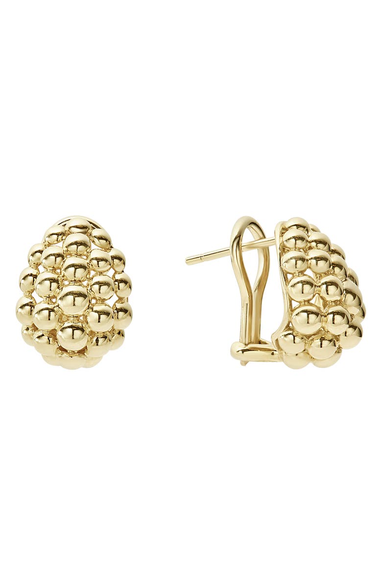 lagos caviar gold bold medium omega earrings nordstrom