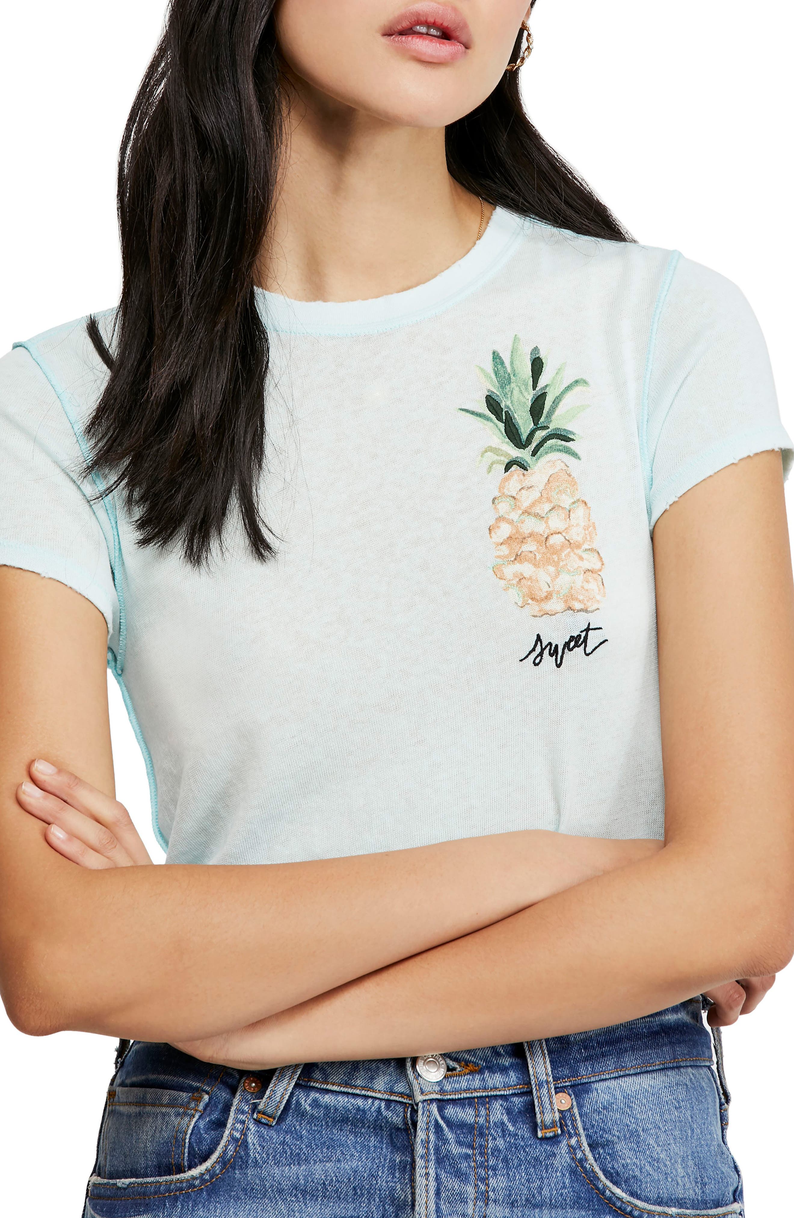 Free People Fruit Medley Tee, Blue