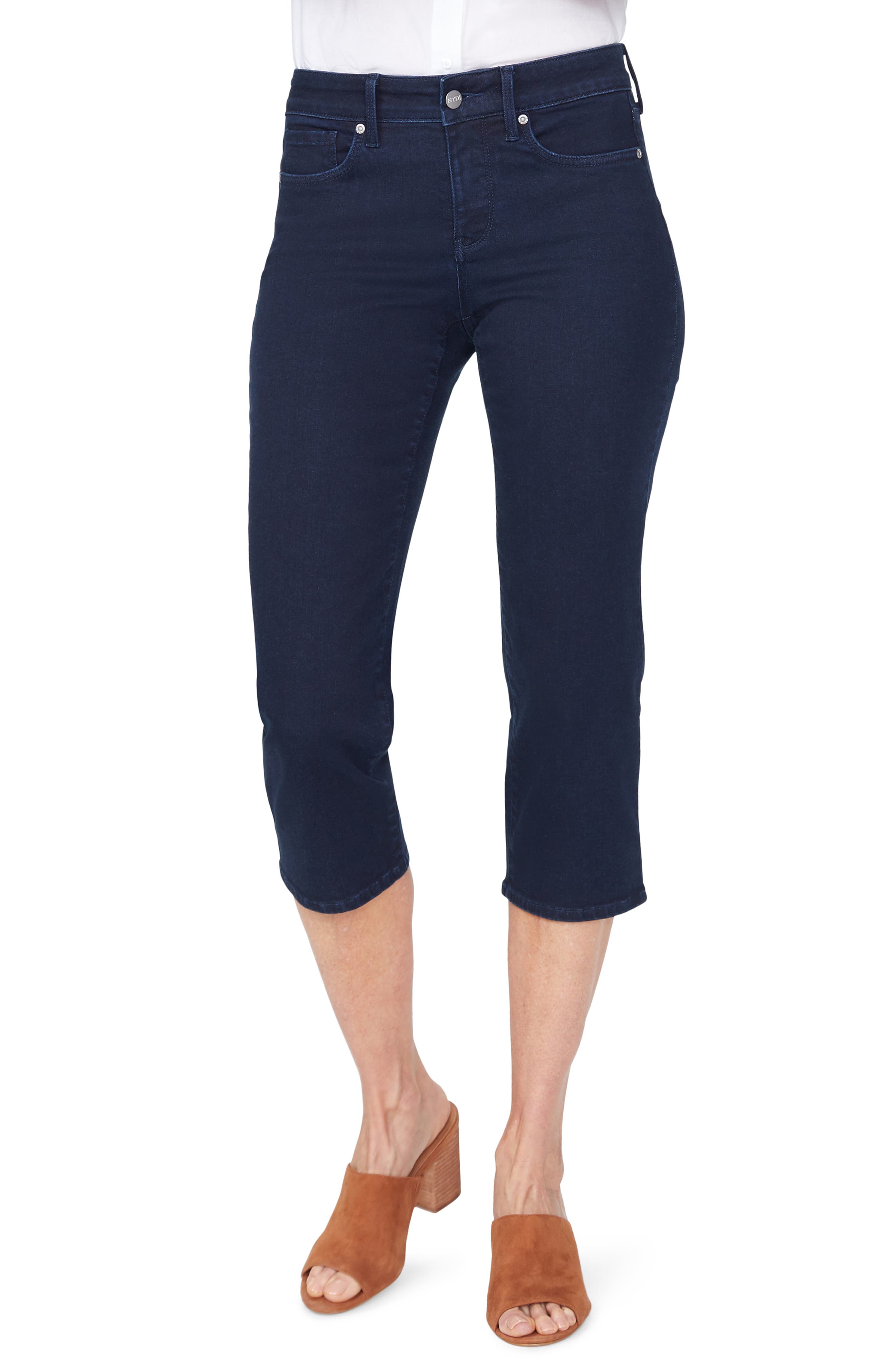 Nydj Straight Leg Capri Jeans, Blue