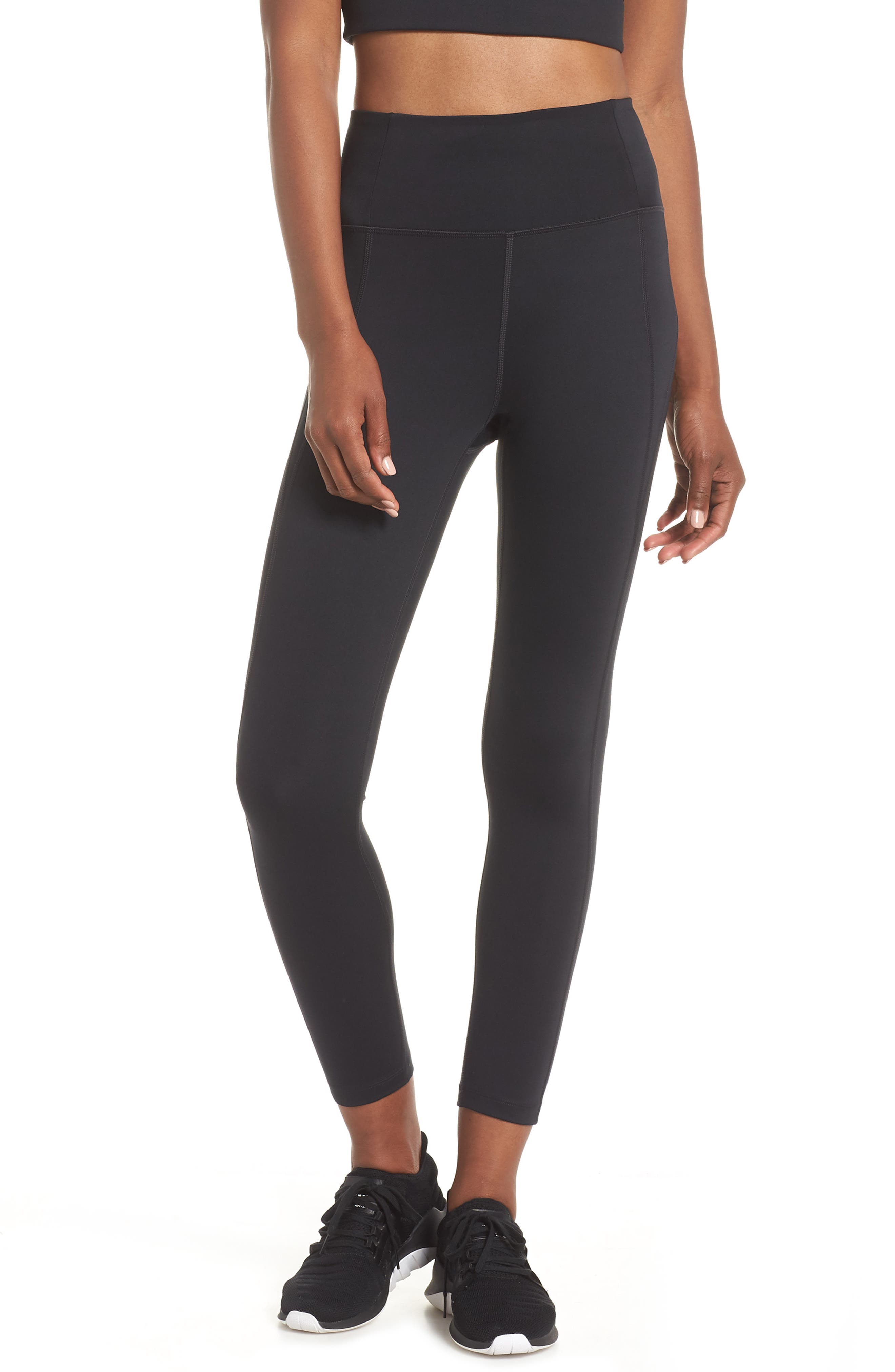 Girlfriend Collective High Waist 7/8 Leggings, Black