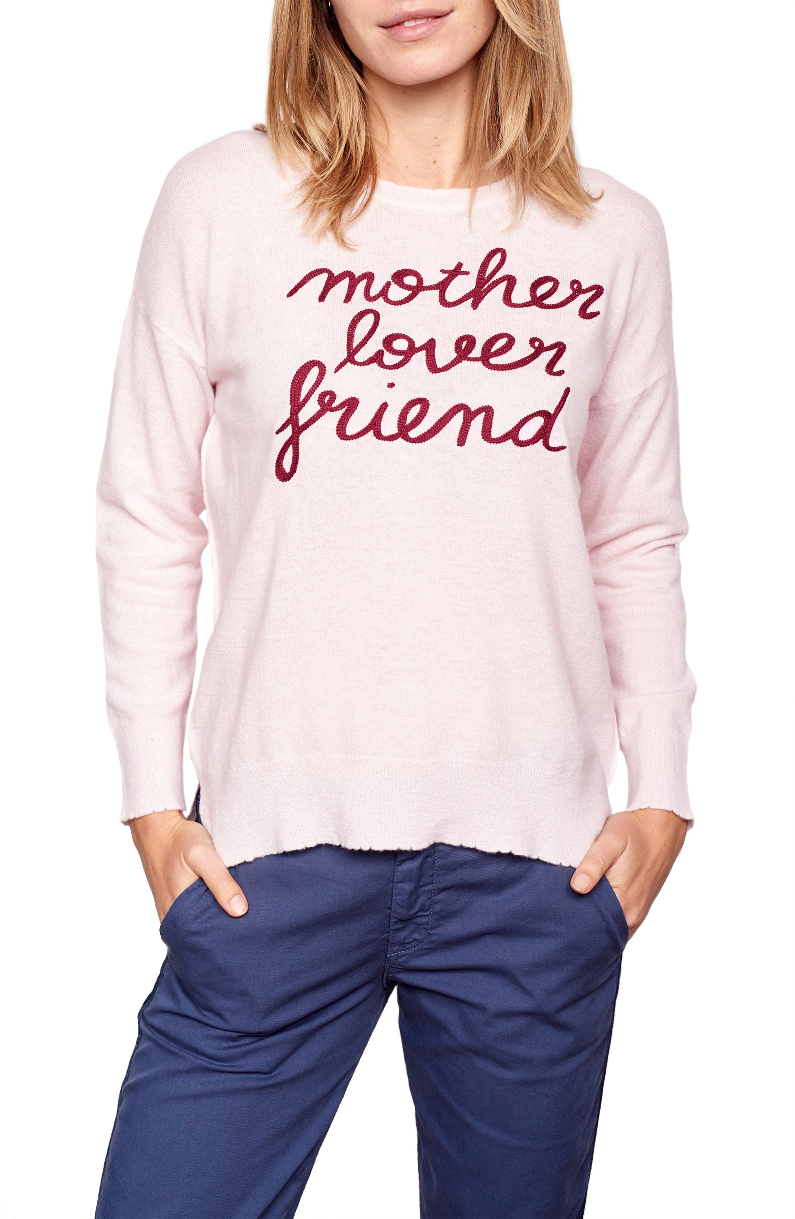 Sundry Crewneck Wool & Cashmere Sweater