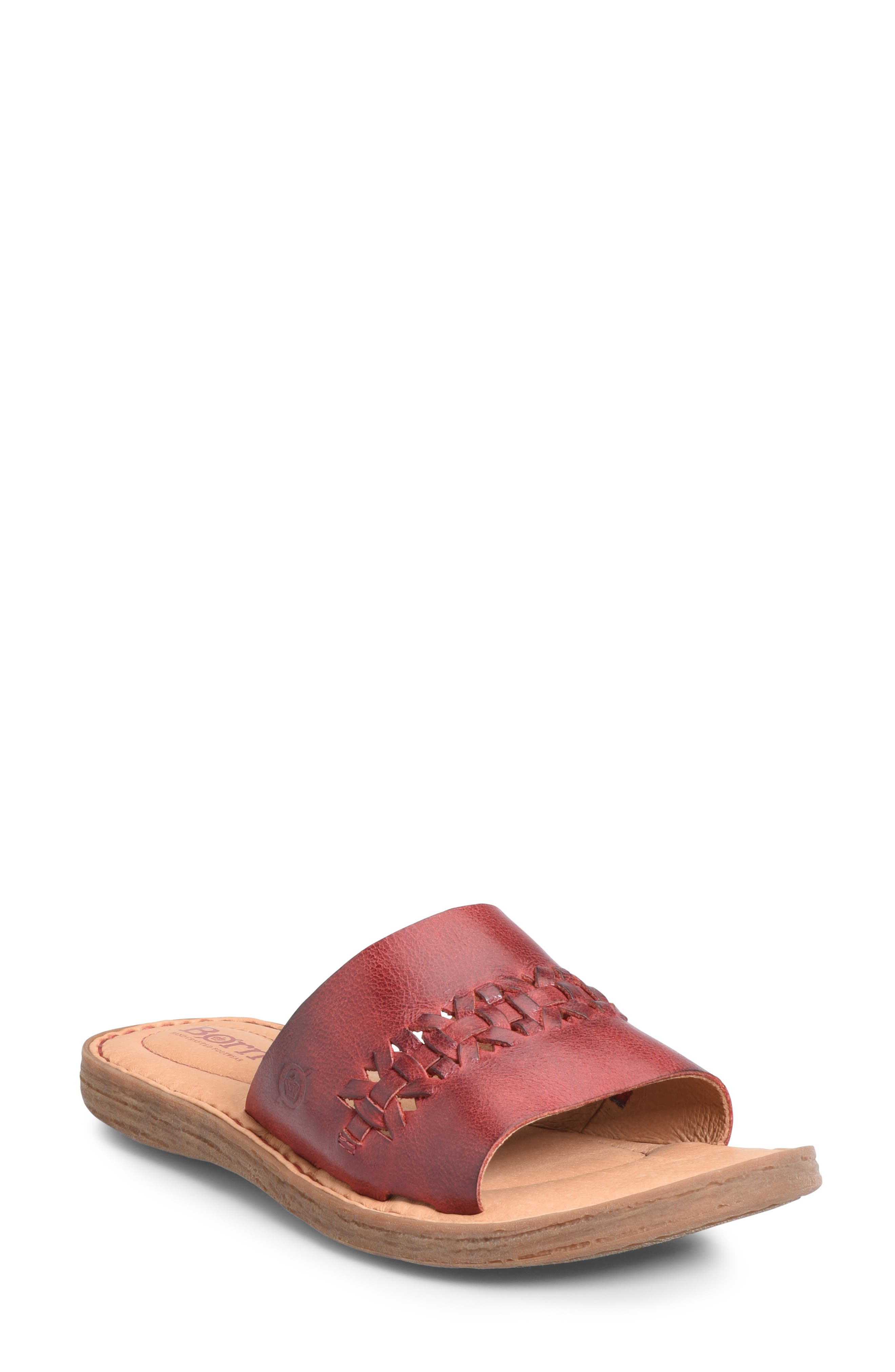 B?rn St. Francis Slide Sandal, Red