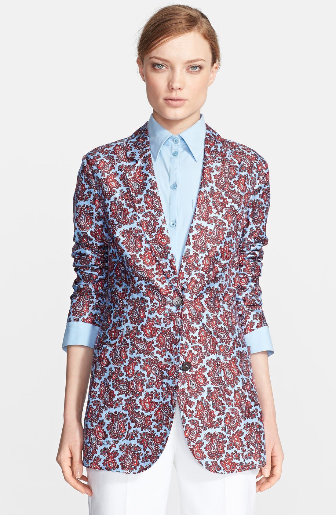 Michael Kors Paisley Print Silk Jacket Nordstrom