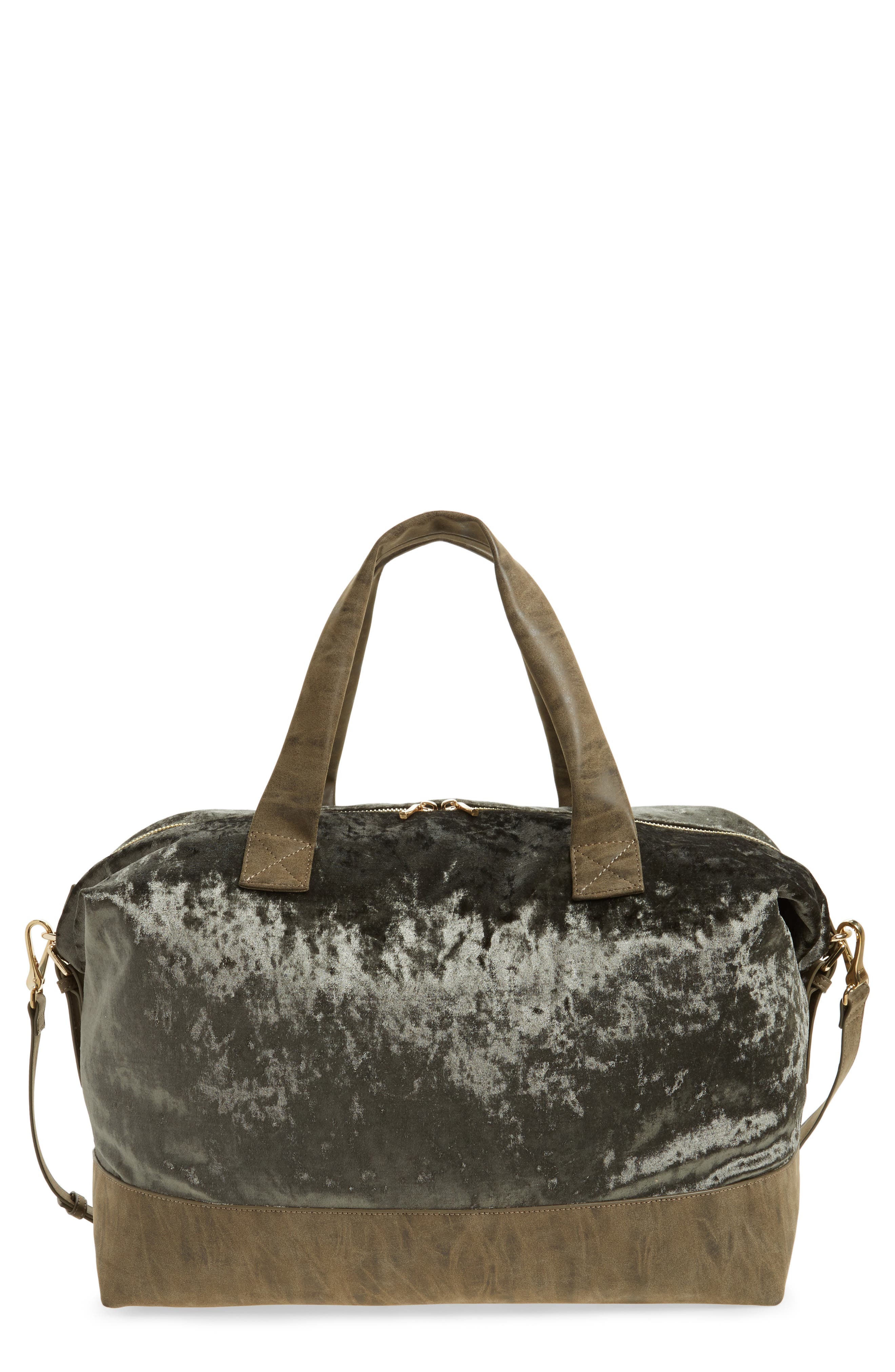 Sole Society Venti Velvet Duffel Bag Nordstrom