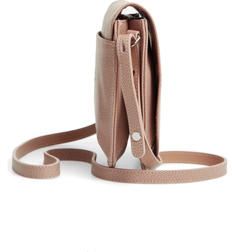 Shop Longchamp Small Le Foulonne Leather Crossbody Bag - Beige In ... Shop Longchamp Small Le Foulonne Leather Crossbody Bag - Beige In ...