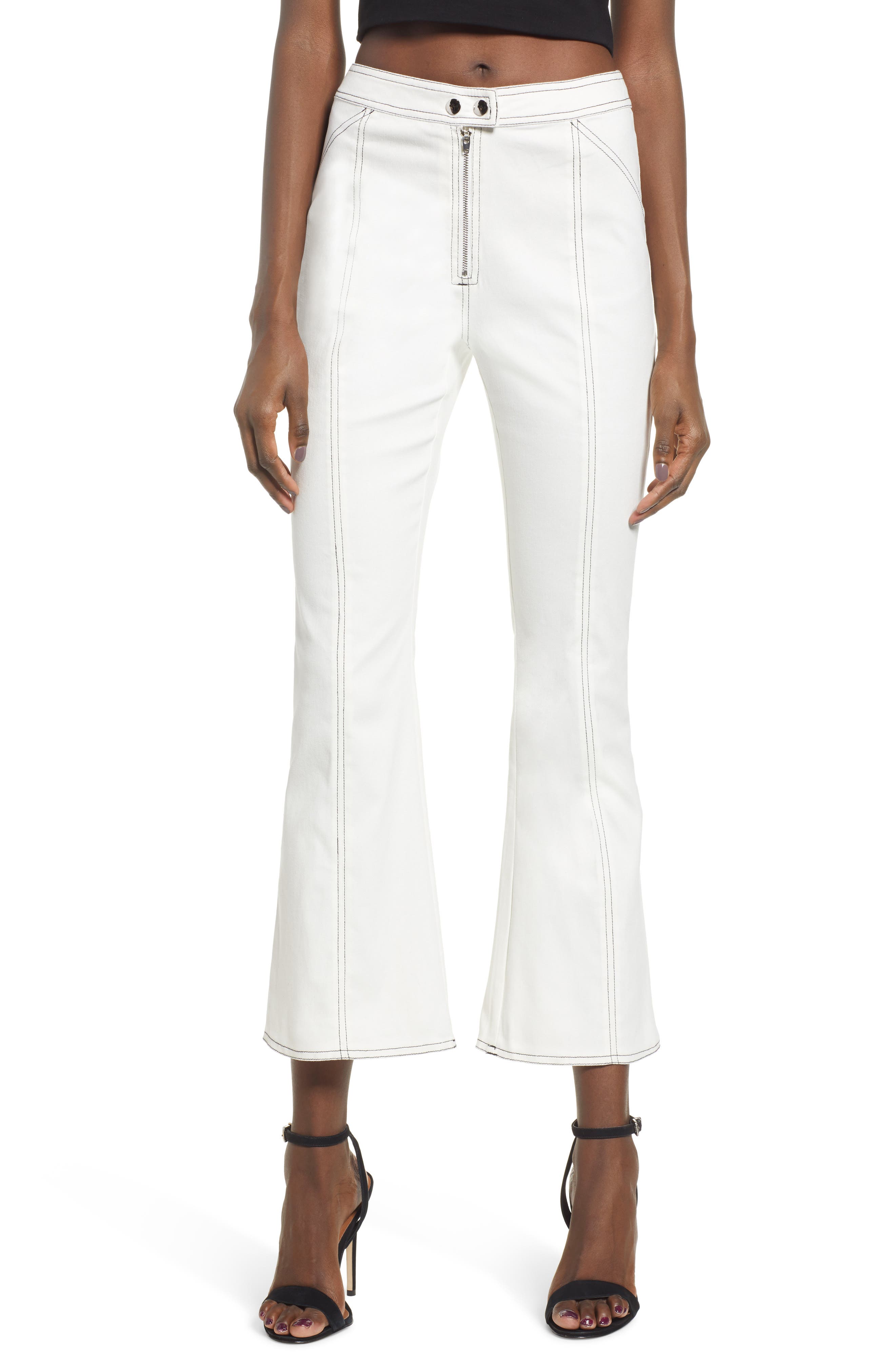 Tiger Mist Ava Flare Pants, White