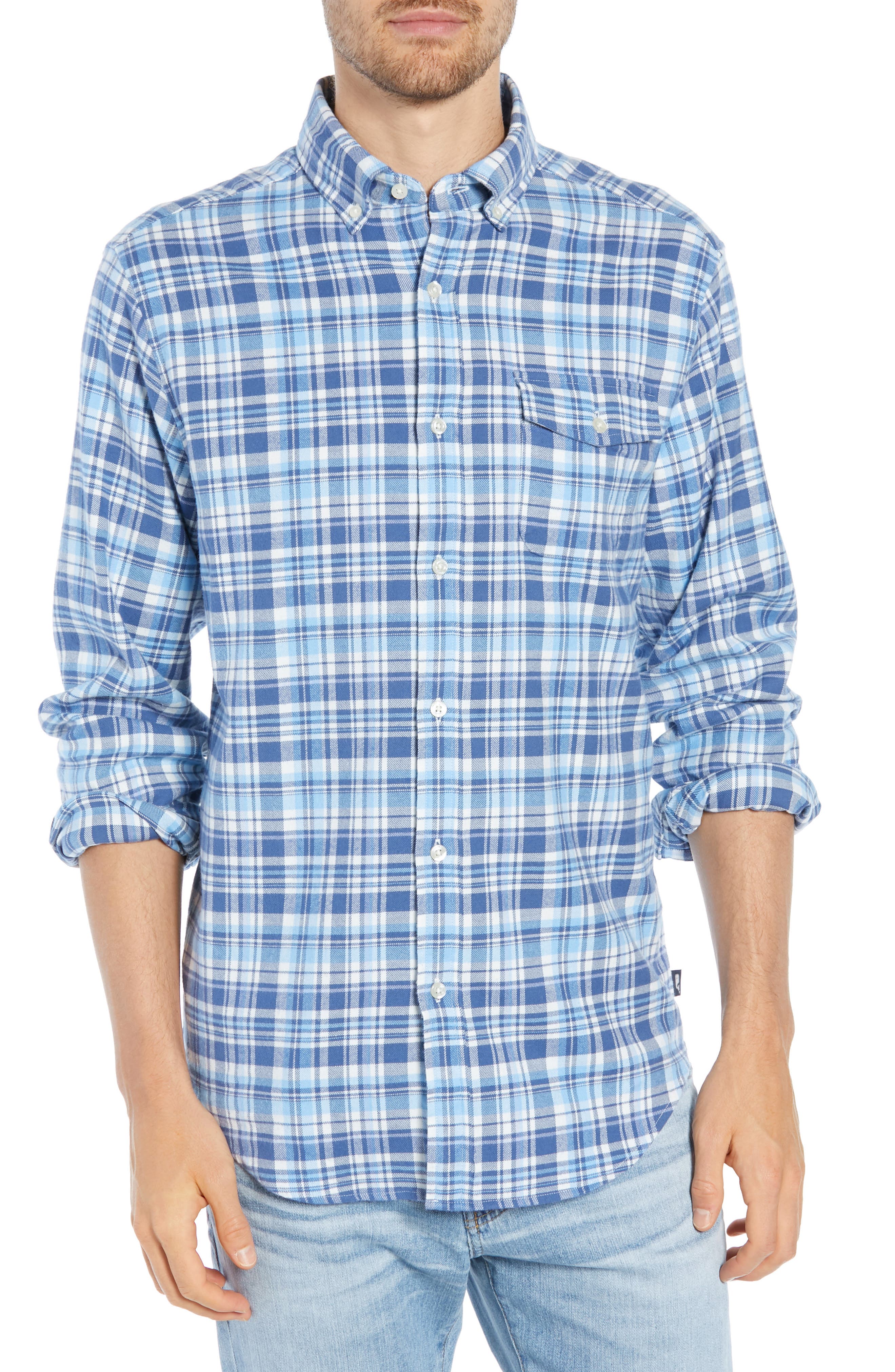 Vineyard Vines Mill Hill Regular Fit Plaid Flannel Shirt