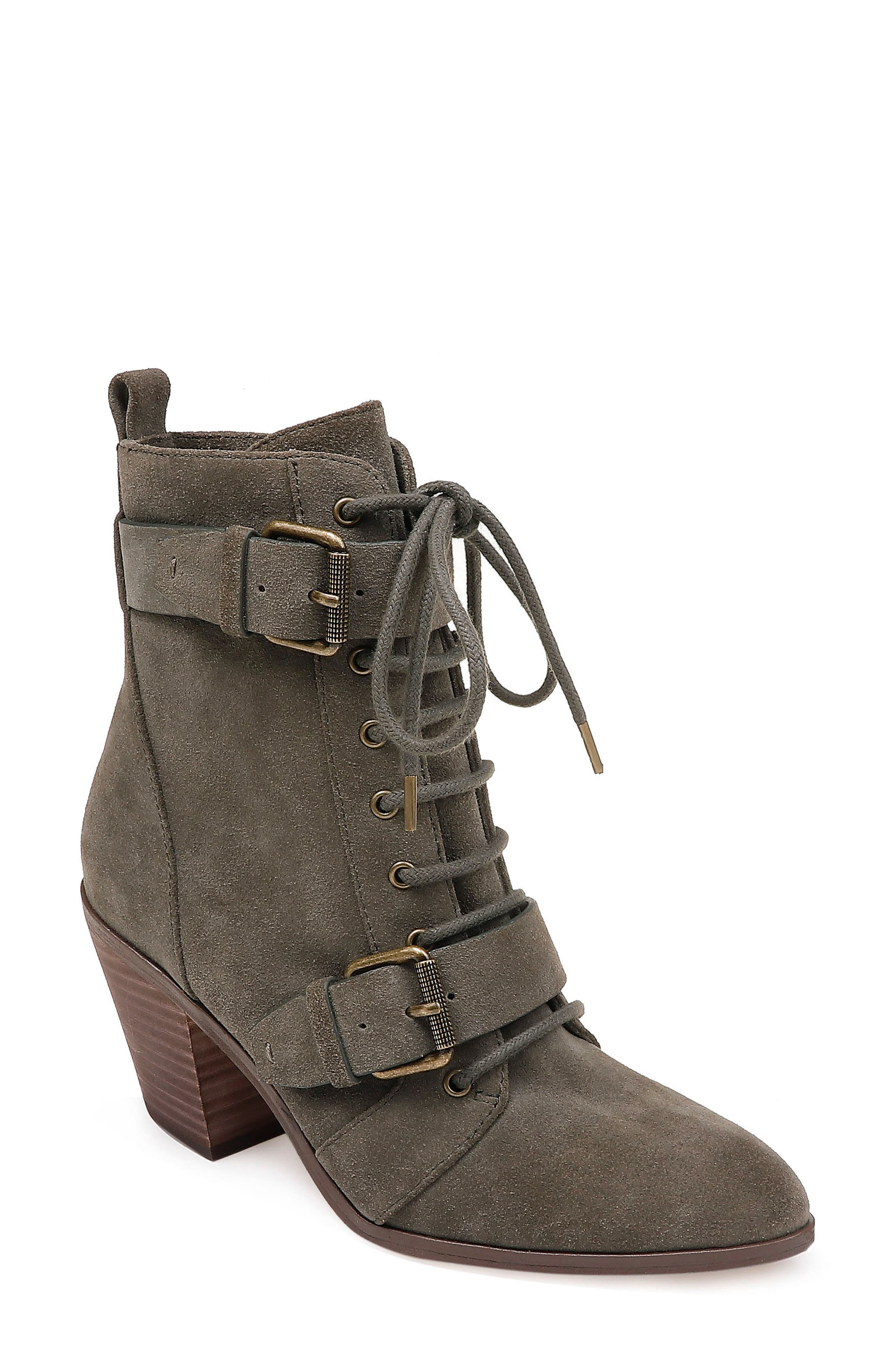 Splendid Carleton Lace-Up Bootie, Green