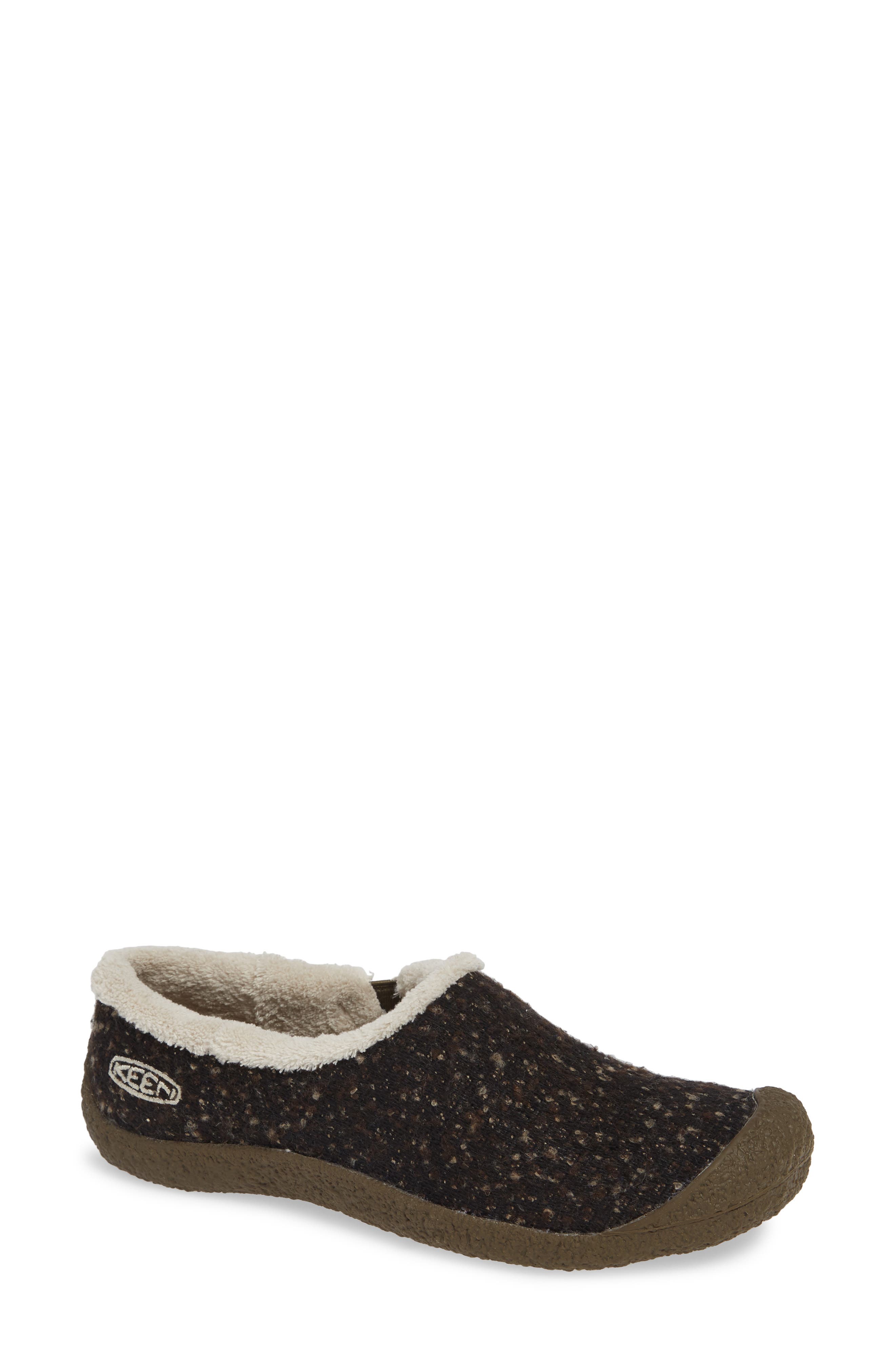 Keen Howser Round Toe Wool Slip-On, Brown