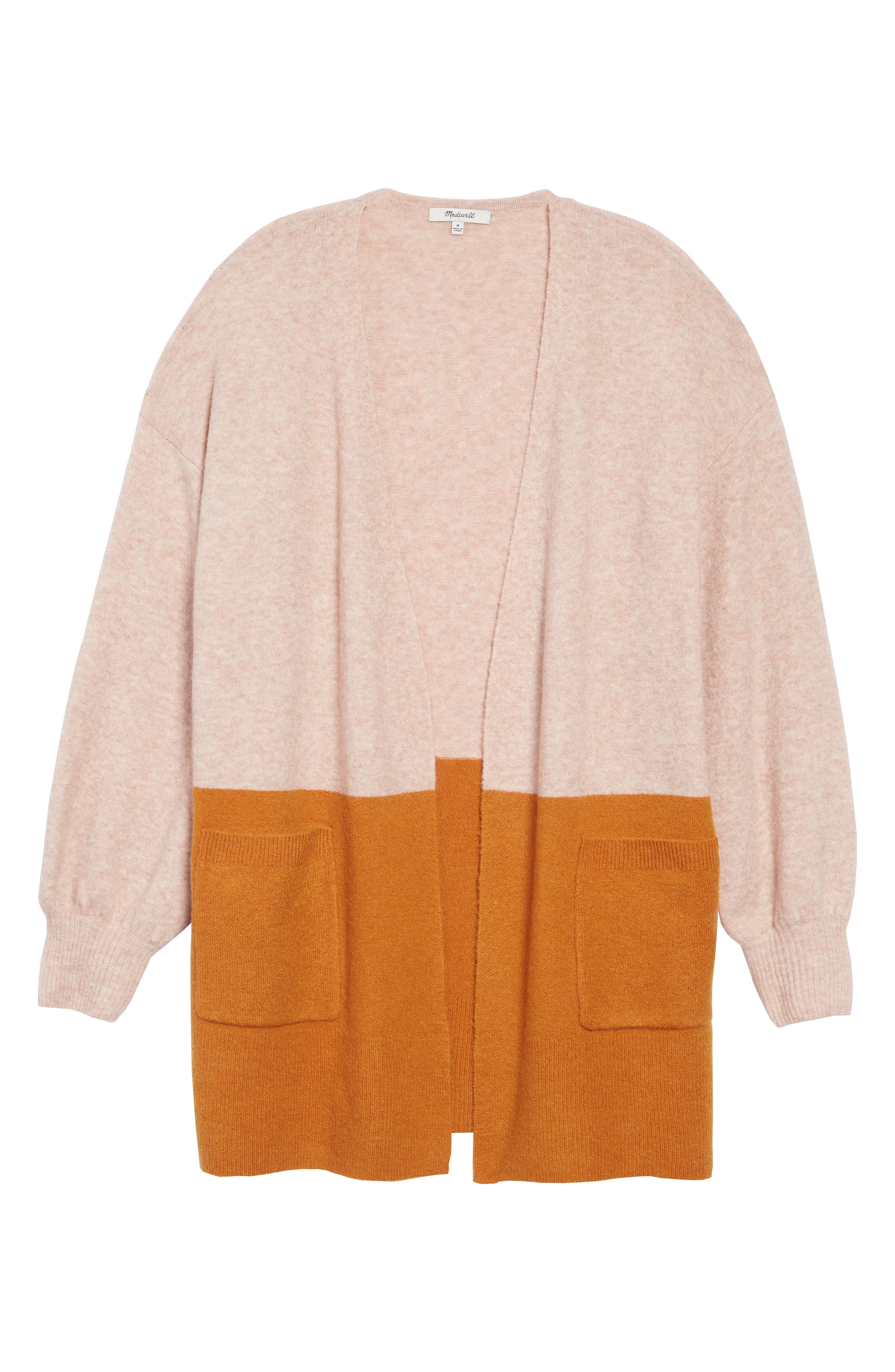 Plus Size Madewell Edgewater Colorblock Cardigan, Size - Pink