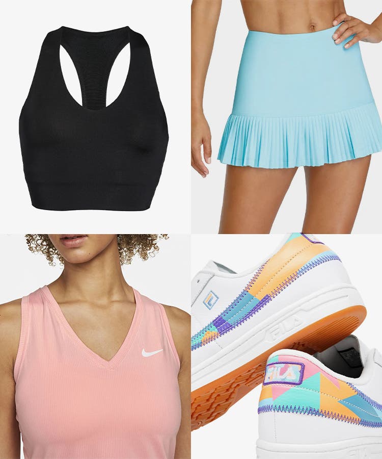 Women Workout Tennis Dress With Built In Bra Shorts Shoulder