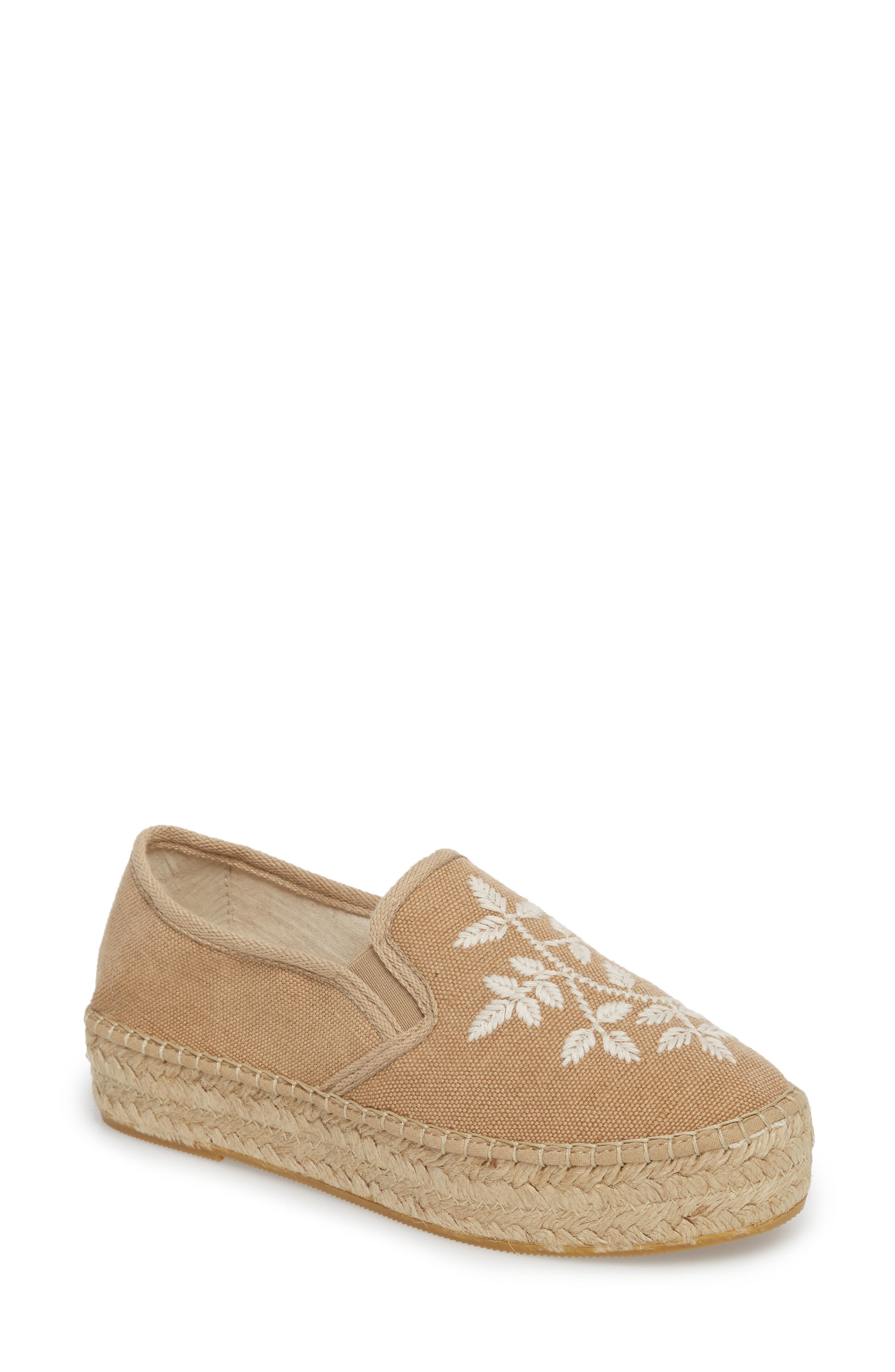 Toni Pons Women S Shoes Toni Pons Florence Embroidered Platform Espadrille Sneaker Brown