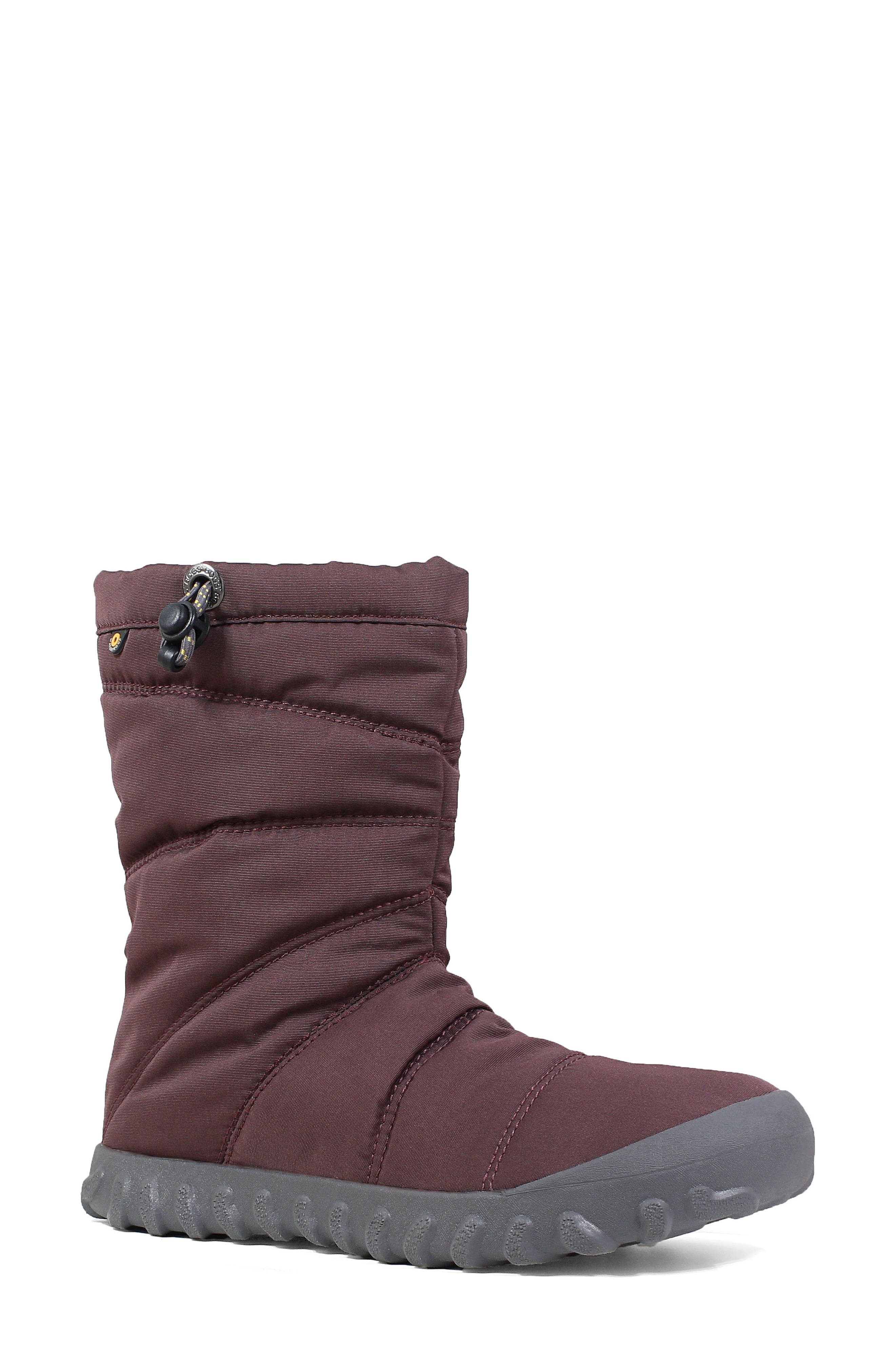 Bogs Puffy Insulated Waterproof Boot, Purple