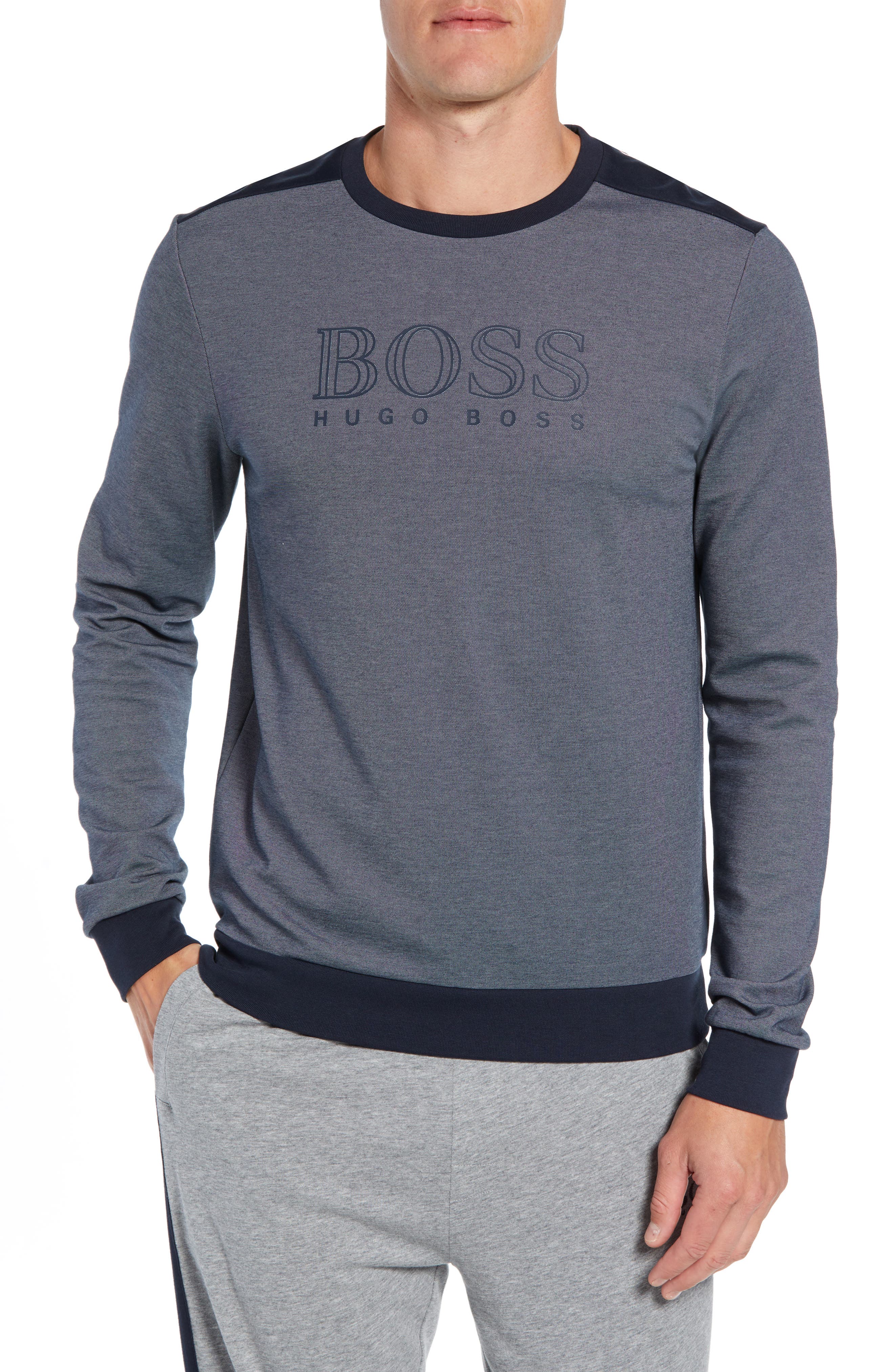 boss navy sweatshirt