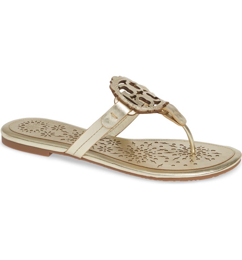 Miller scalloped 2025 medallion sandal
