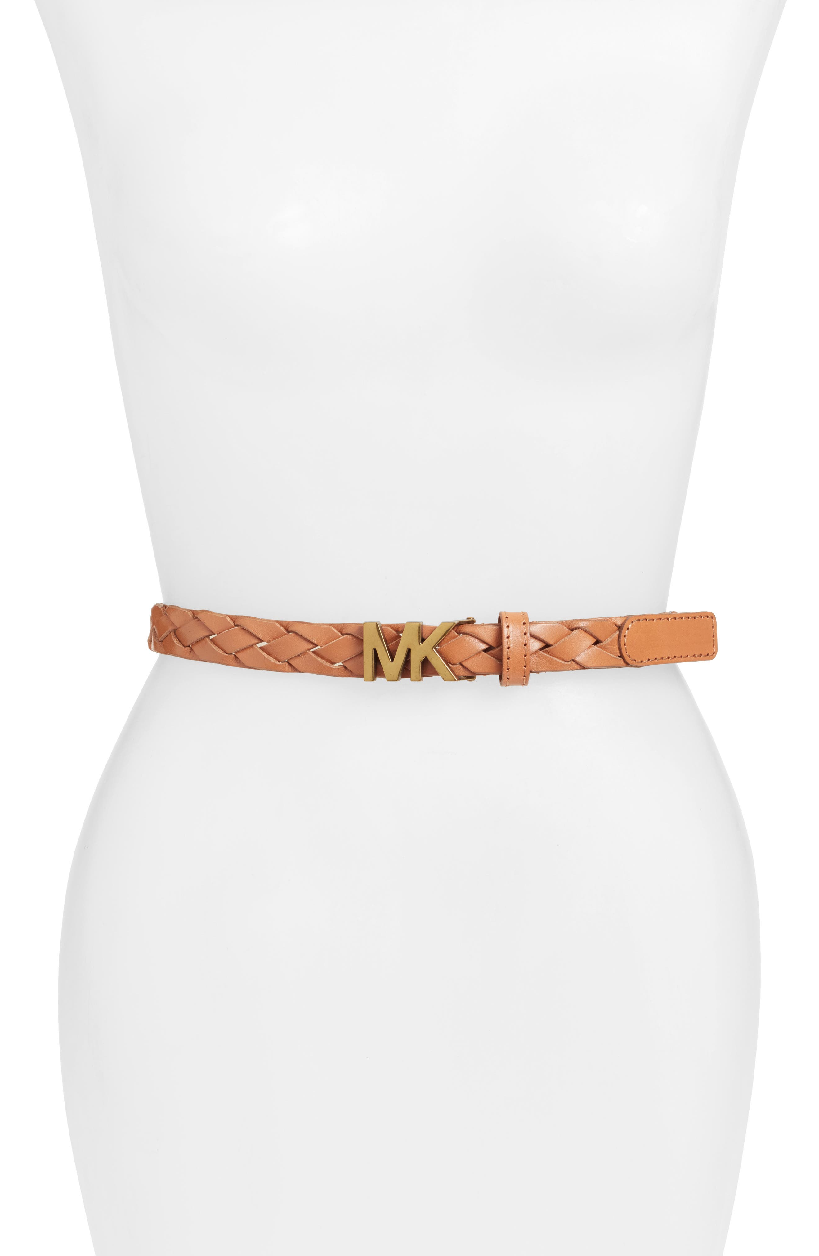 Michael Michael Kors Braided Leather Belt