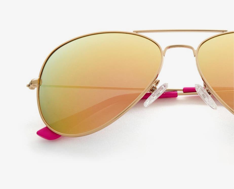 Aviator Square Sunglasses Thin Frame Mirror Metal Brow Men Women Designer Style 