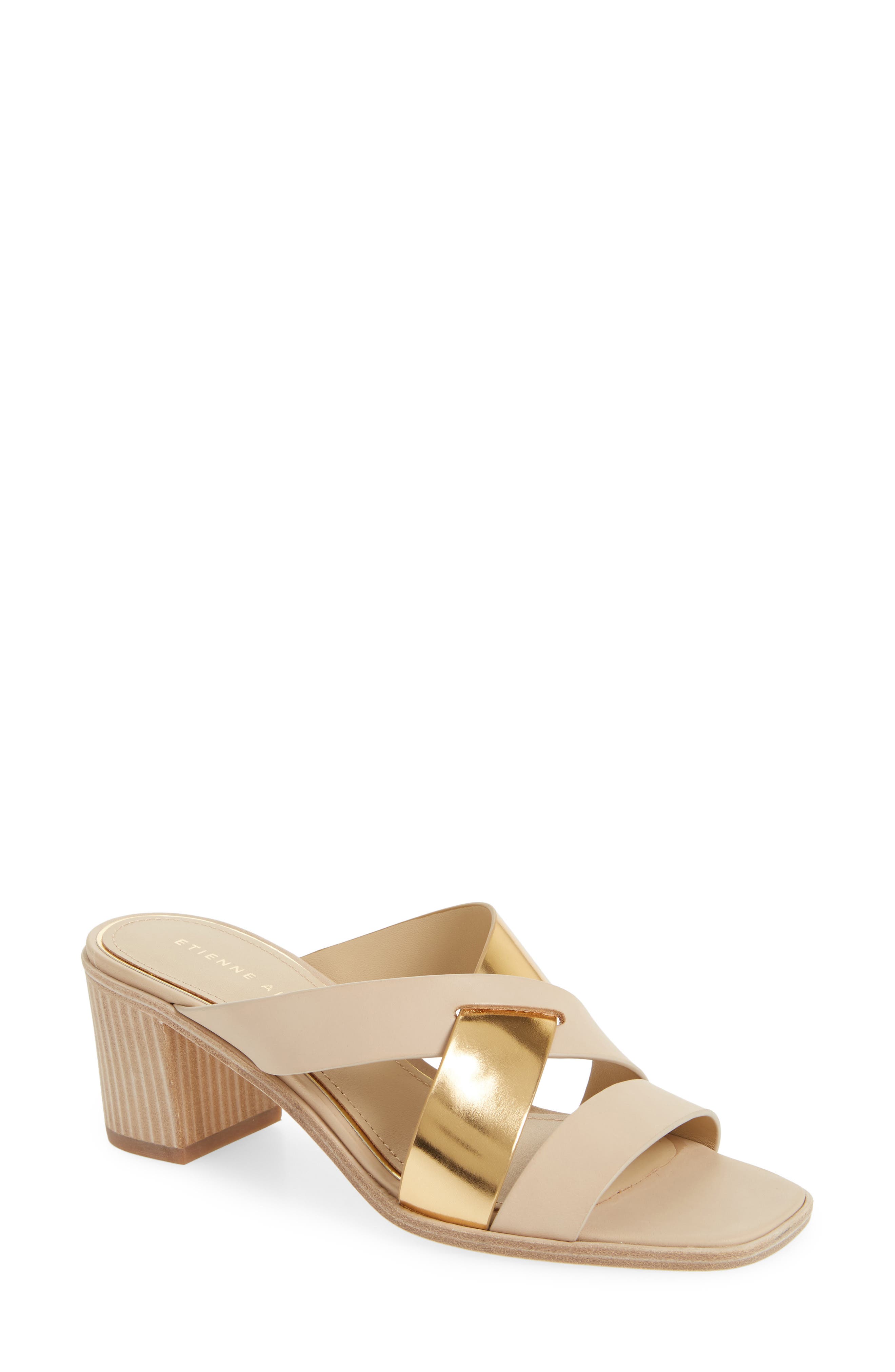 Etienne Aigner Negroni Cross Strap Mule Sandal- White