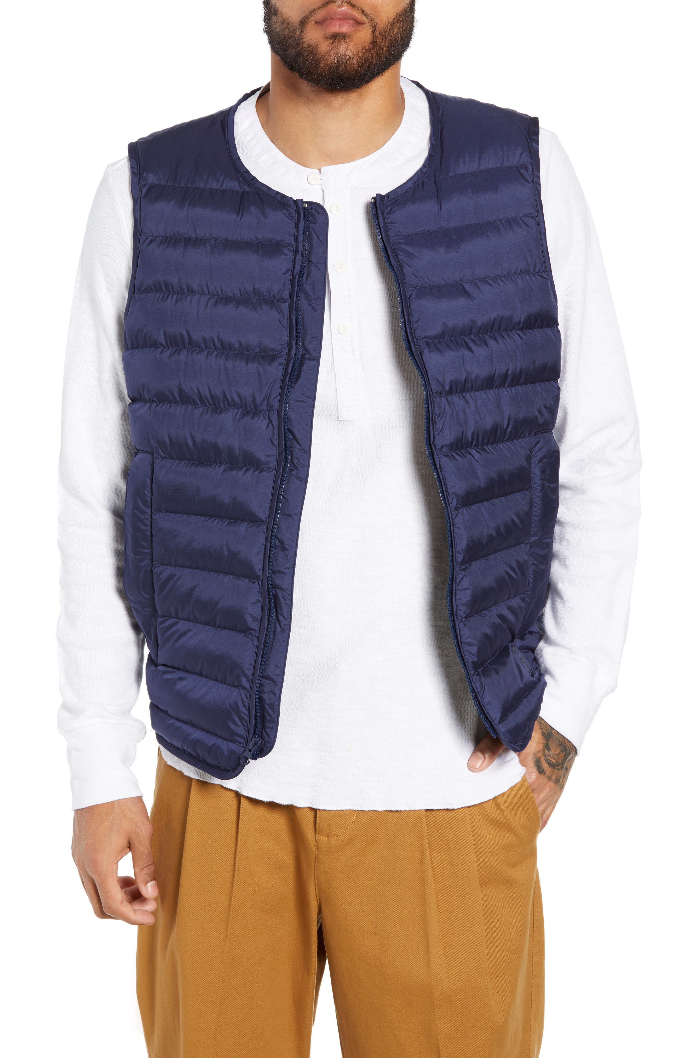 Herschel Supply Co. Featherless Quilted Vest, Blue