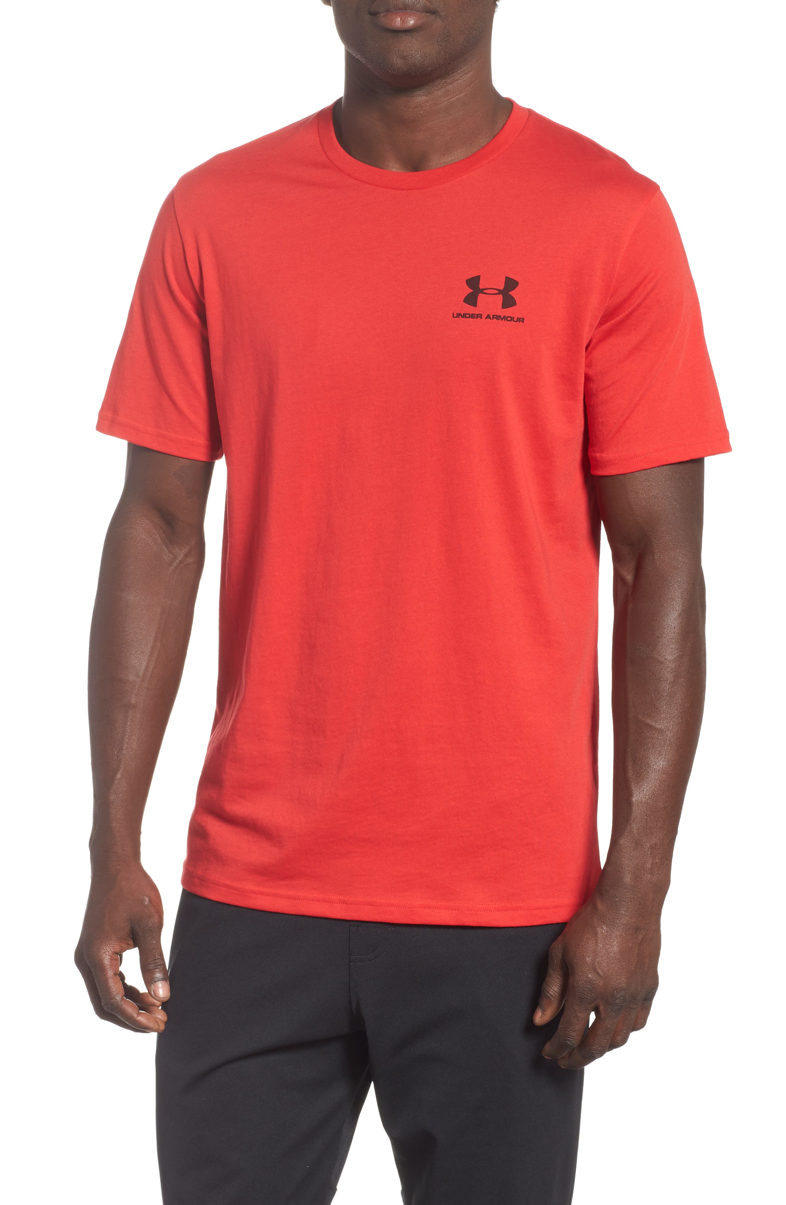 UPC 192007420766 product image for Men's Under Armour Sportstyle Loose Fit T-Shirt, Size Large - Red | upcitemdb.com