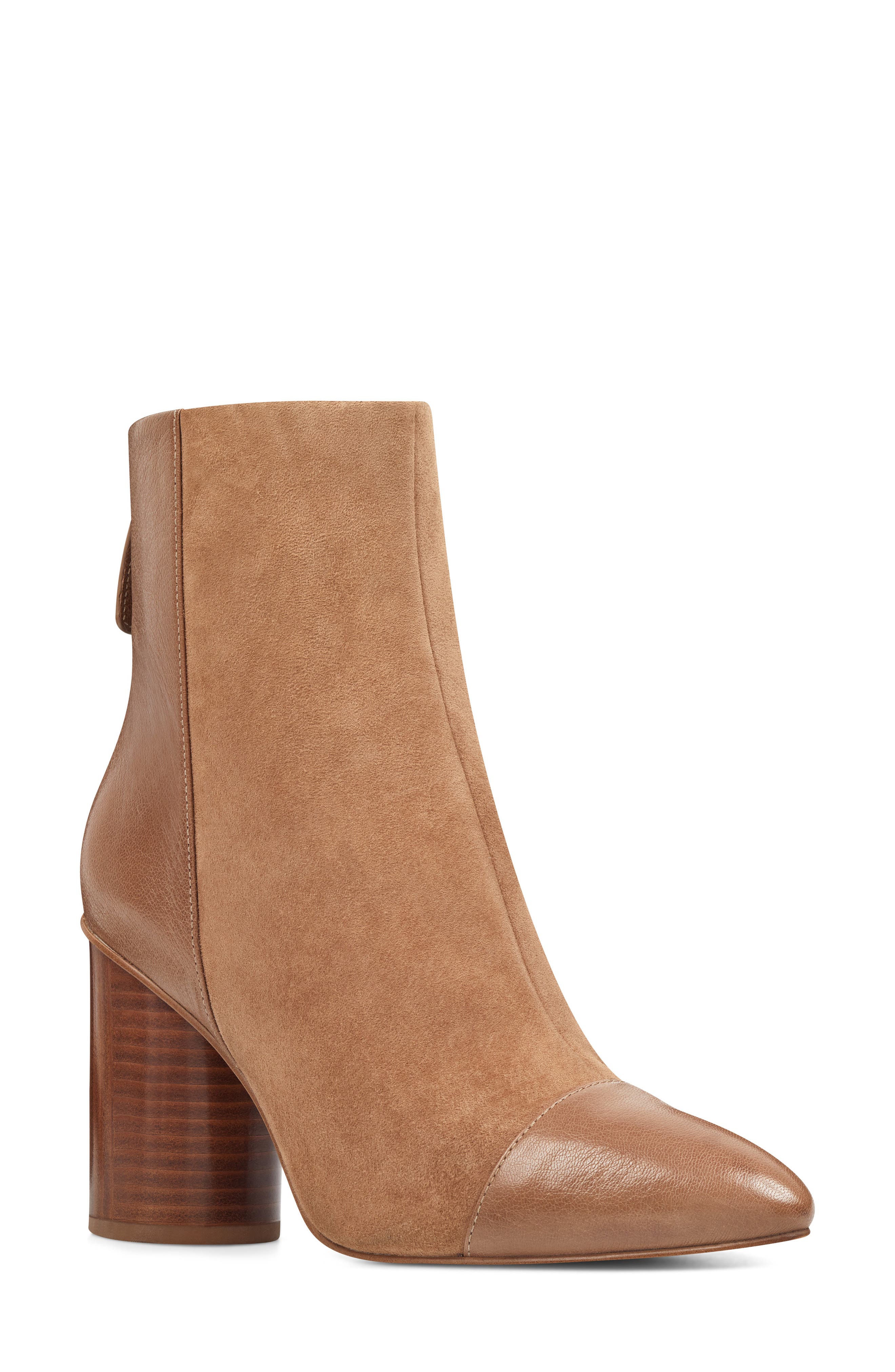 Nine West Cabrillo Cap Toe Bootie, Beige