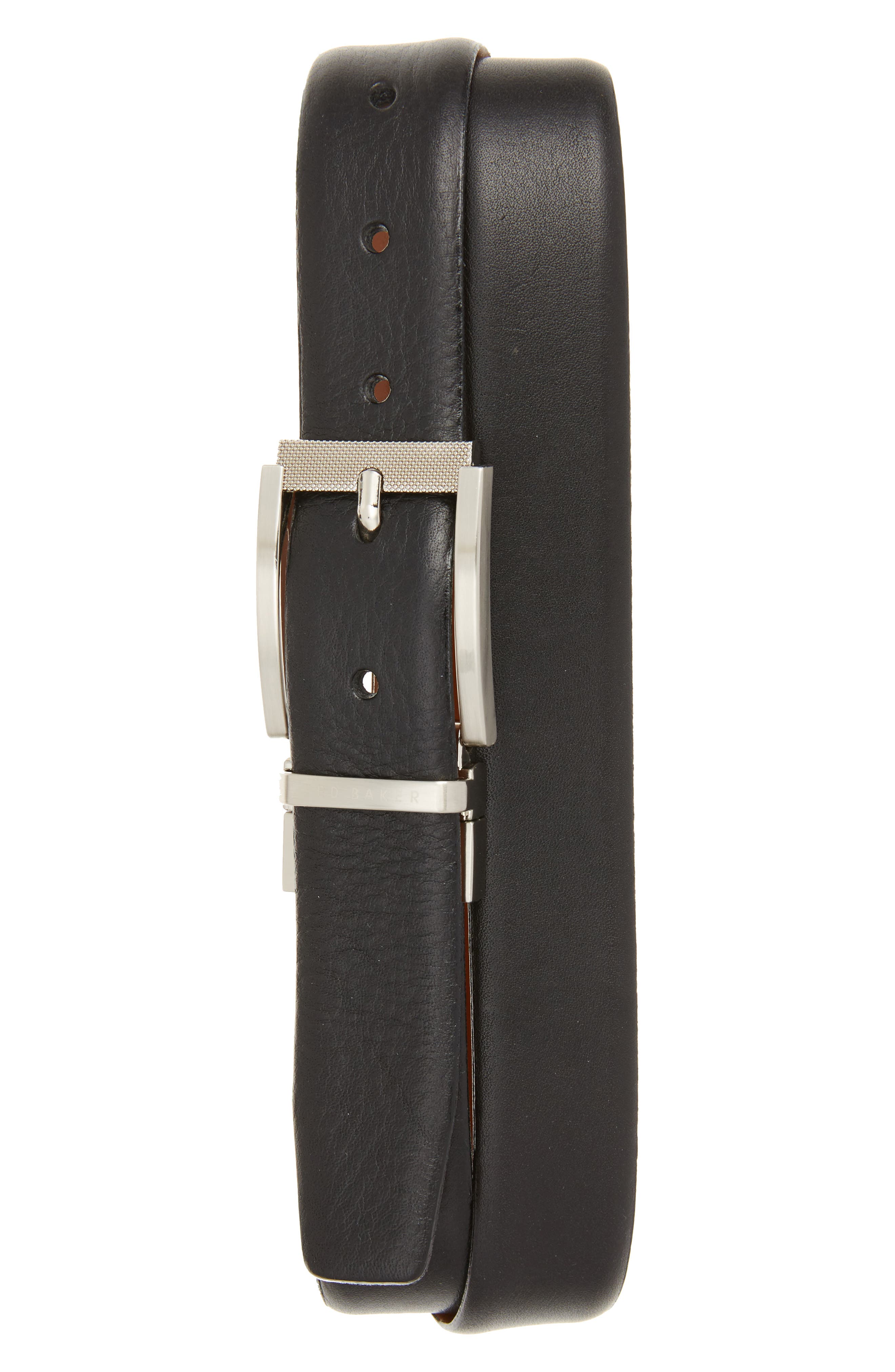 Ted Baker London Reva Reversible Leather Belt, Black