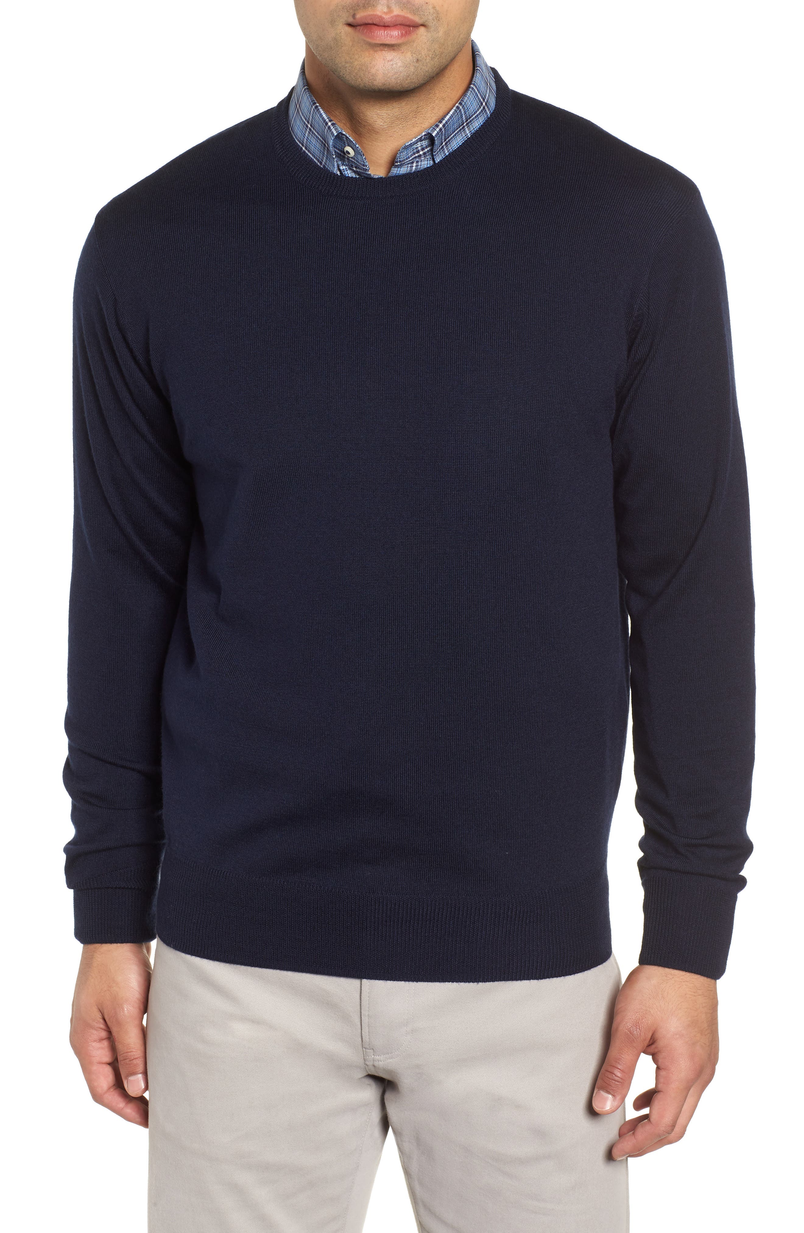 Peter Millar Crown Wool & Silk Sweater, Blue
