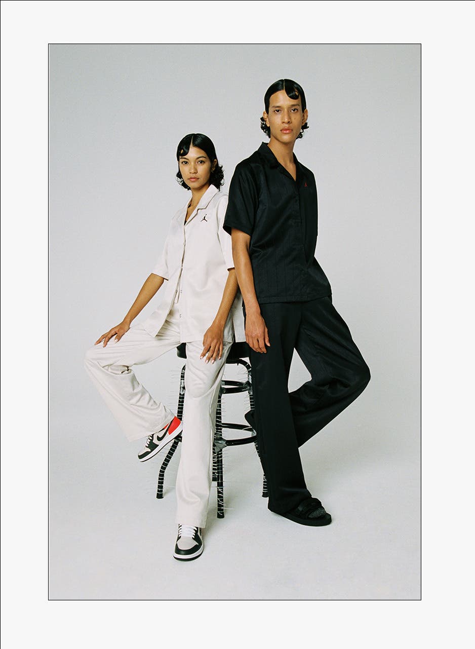 Models in styles from the spring '22 Nordstrom x Nike collection.