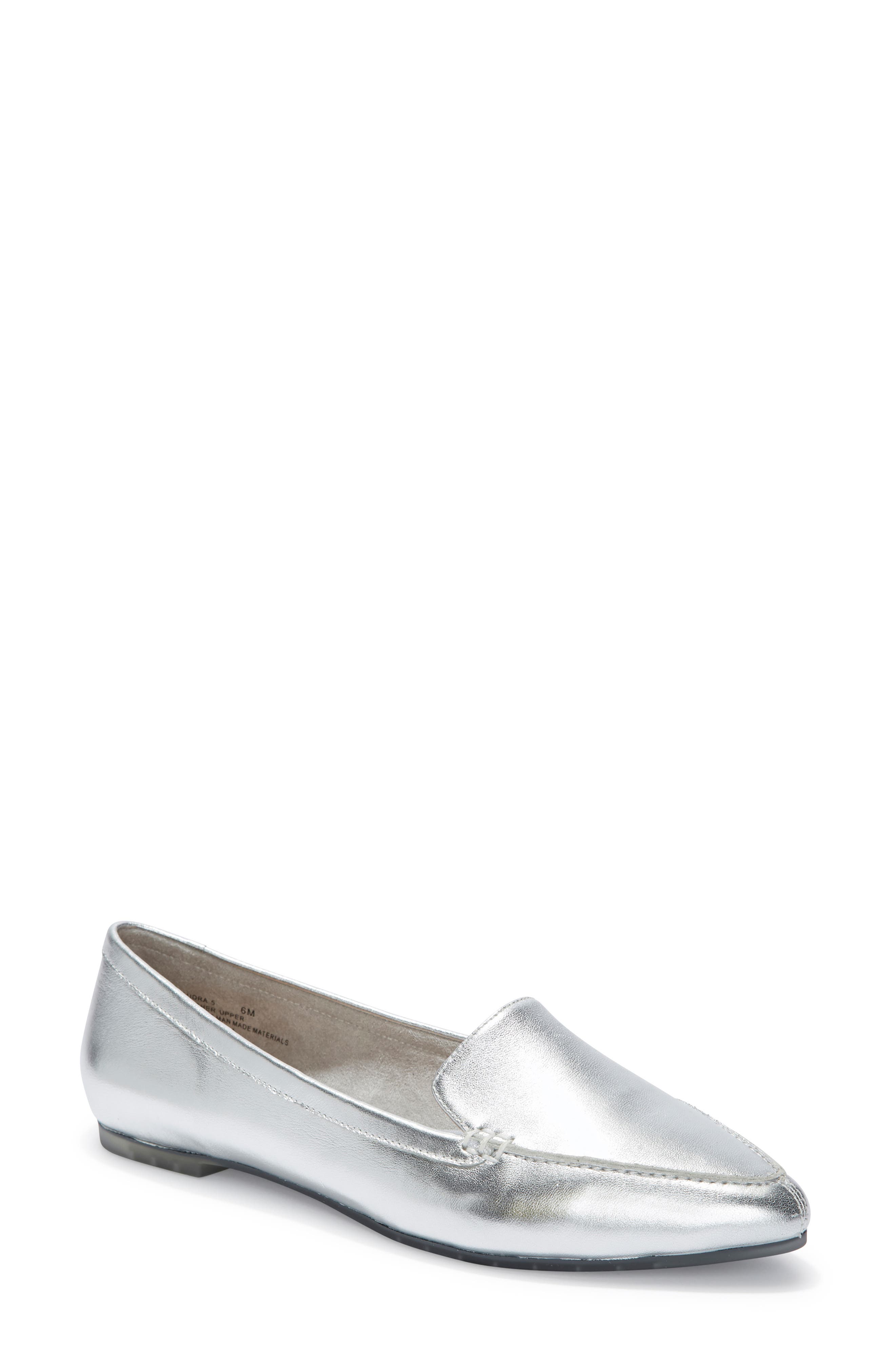 Me Too Audra Loafer Flat- Metallic