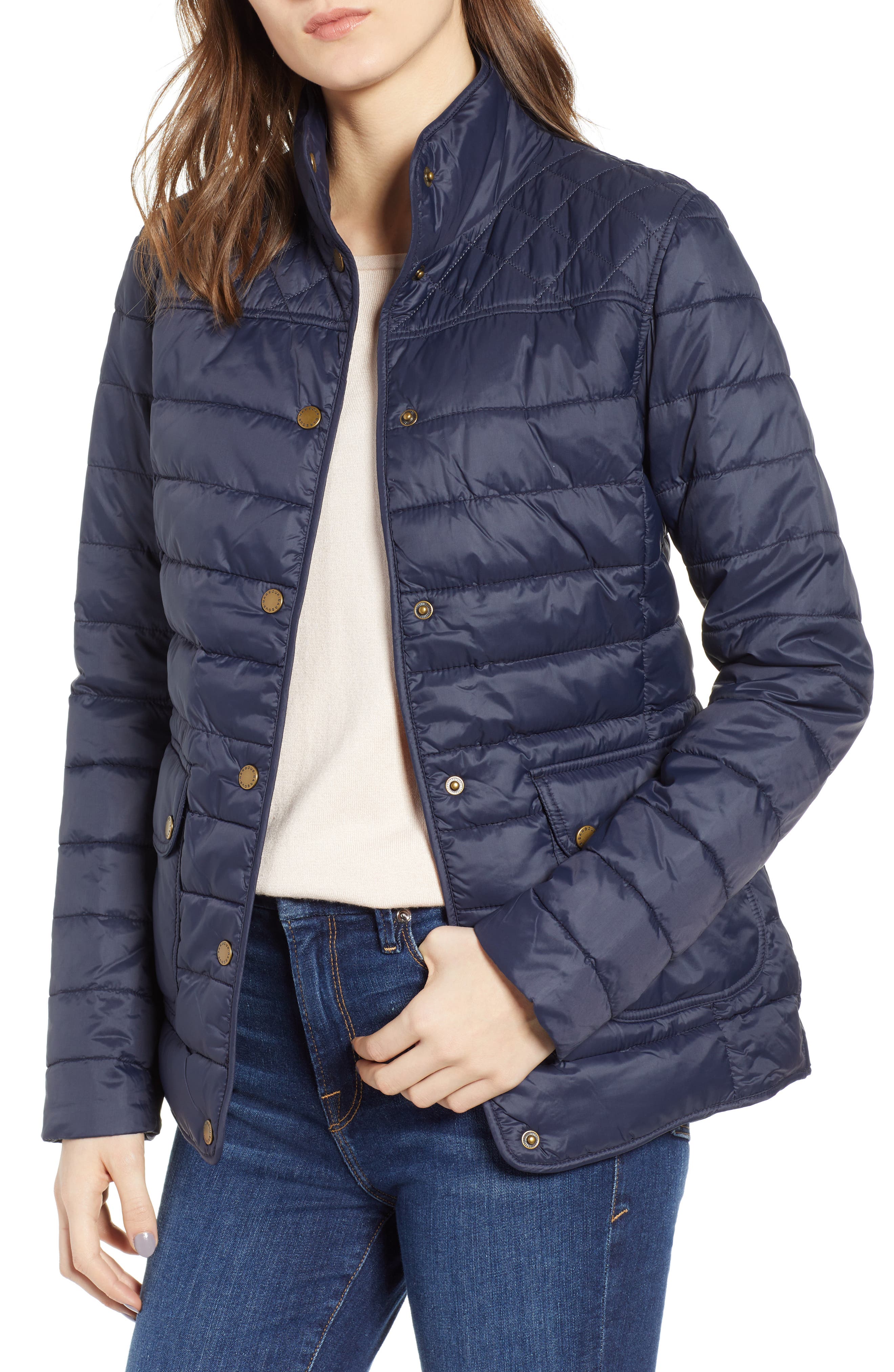 Barbour Coledale Quilted Jacket, US / 14 UK - Blue