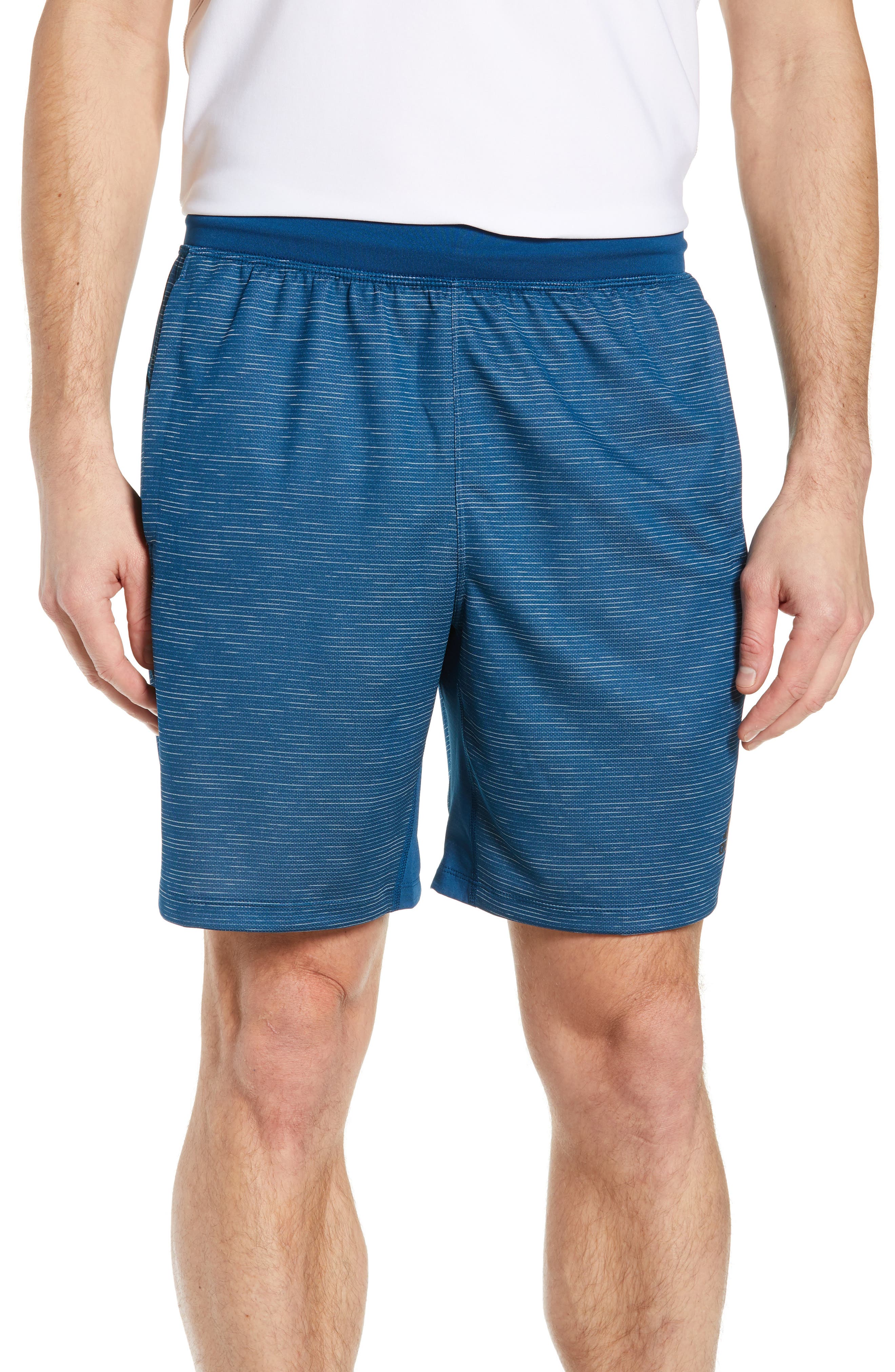 Adidas Knit Shorts, Blue