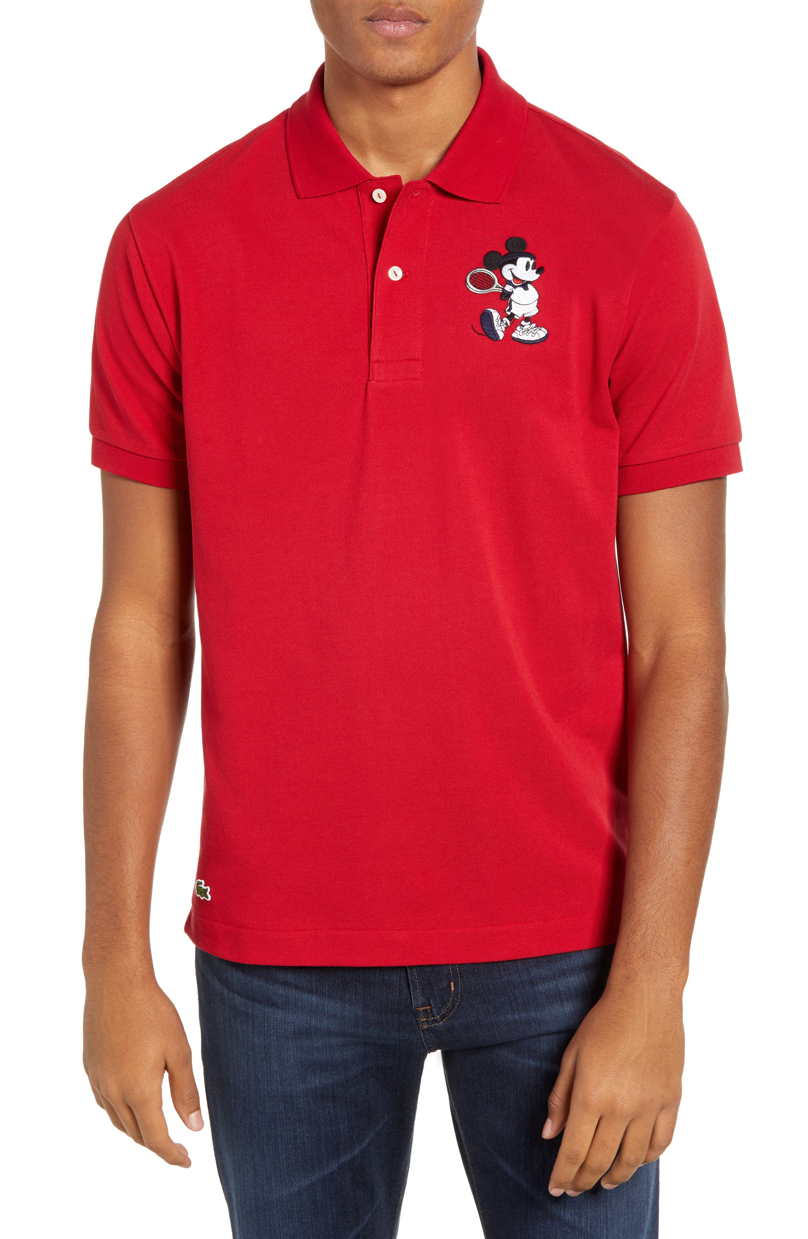 lacoste mickey polo