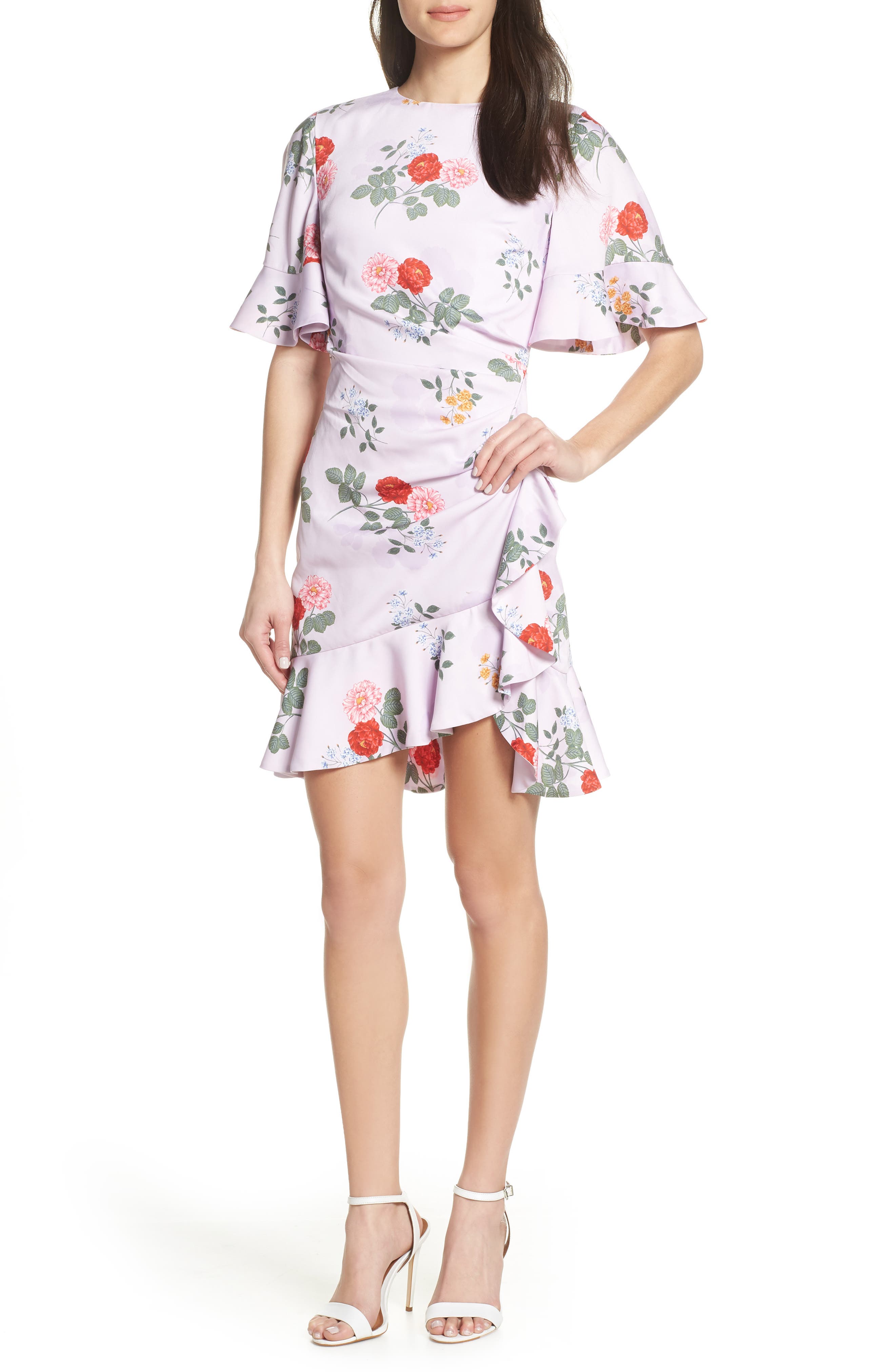 Keepsake The Label Pretty One Floral Dress, Purple