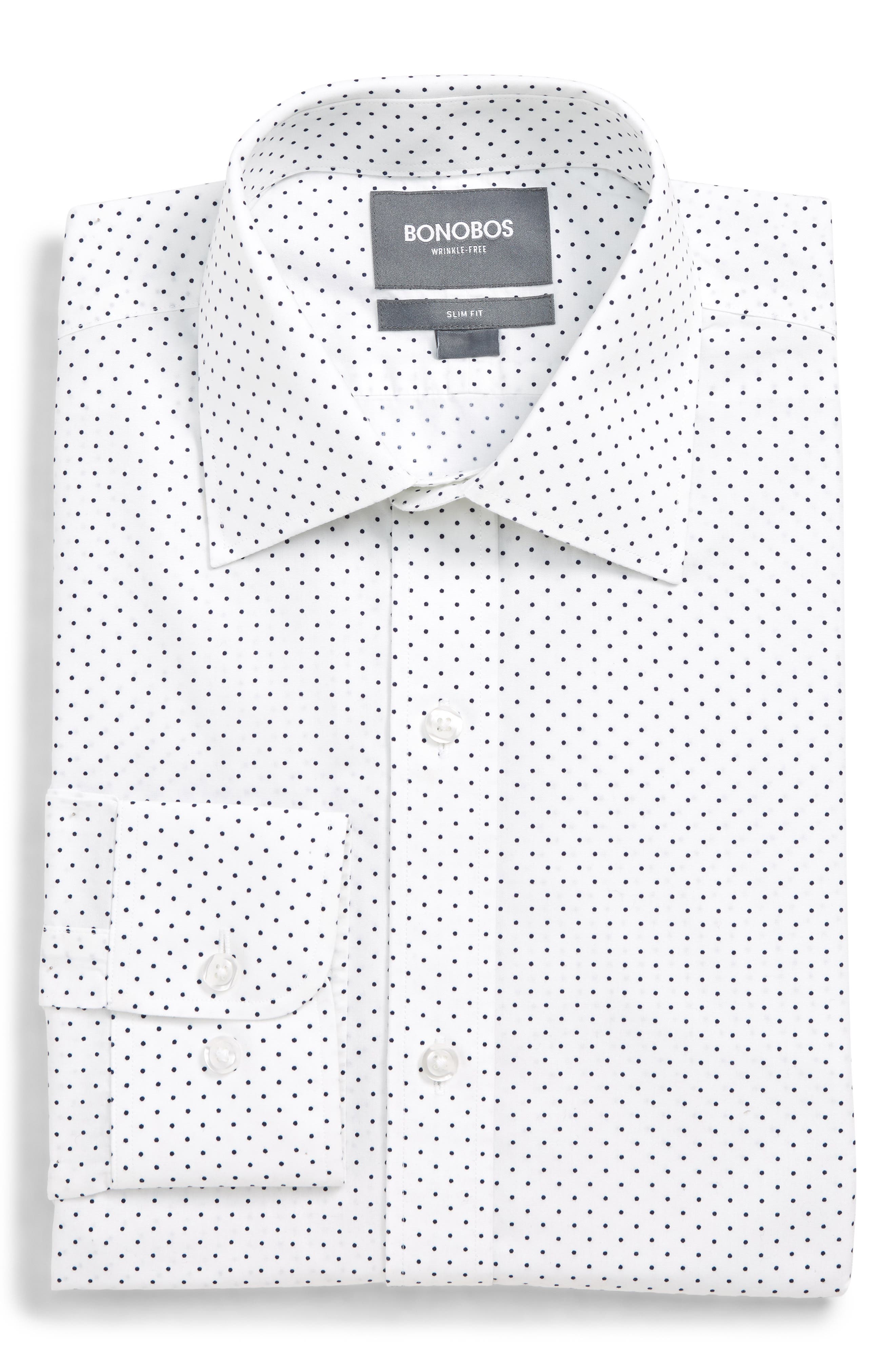 Bonobos Slim Fit Dot Dress Shirt